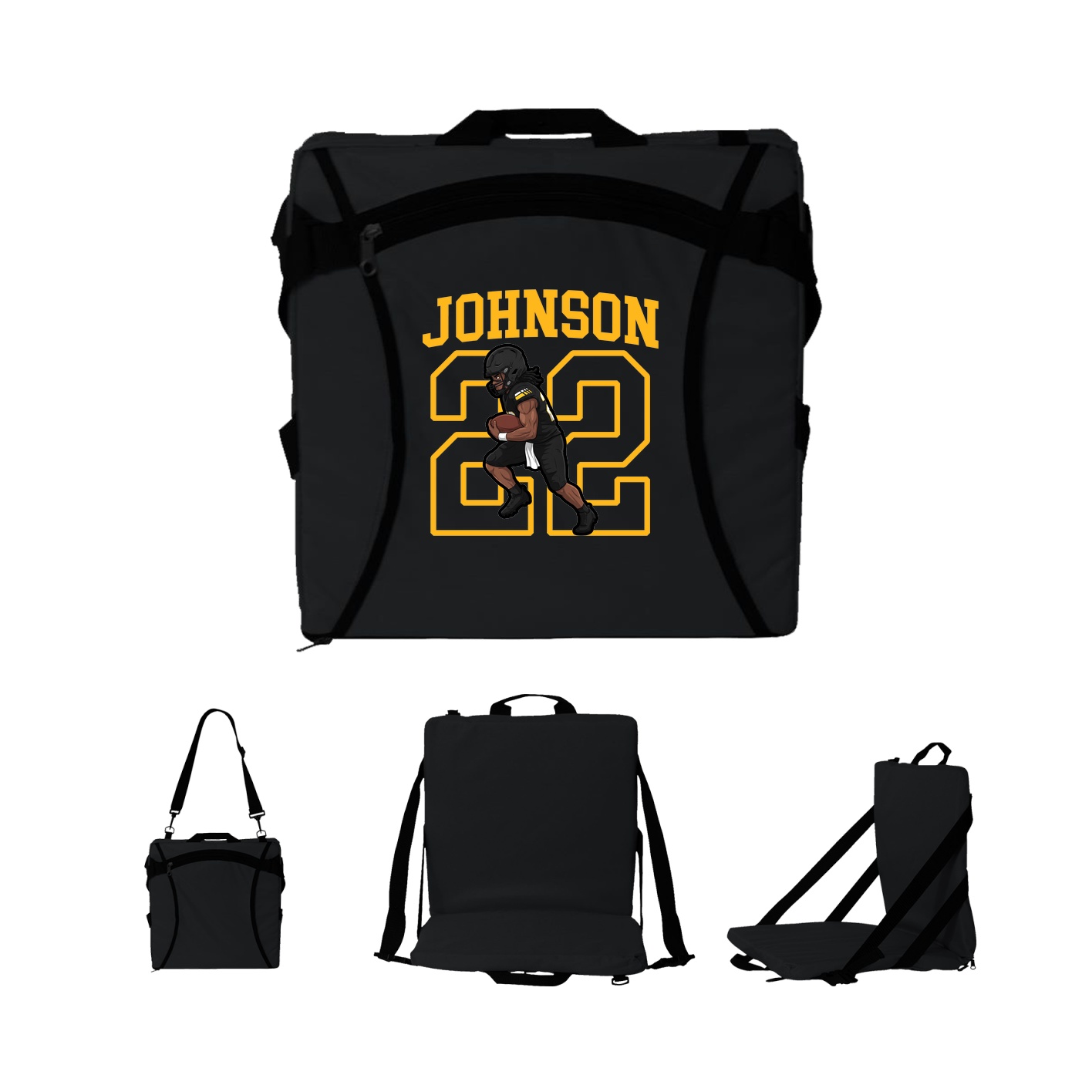 Folding Stadium Seat — Shirsey in Black