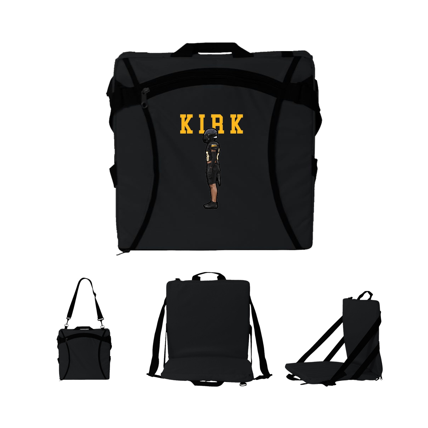 Folding Stadium Seat — Shirsey in Black