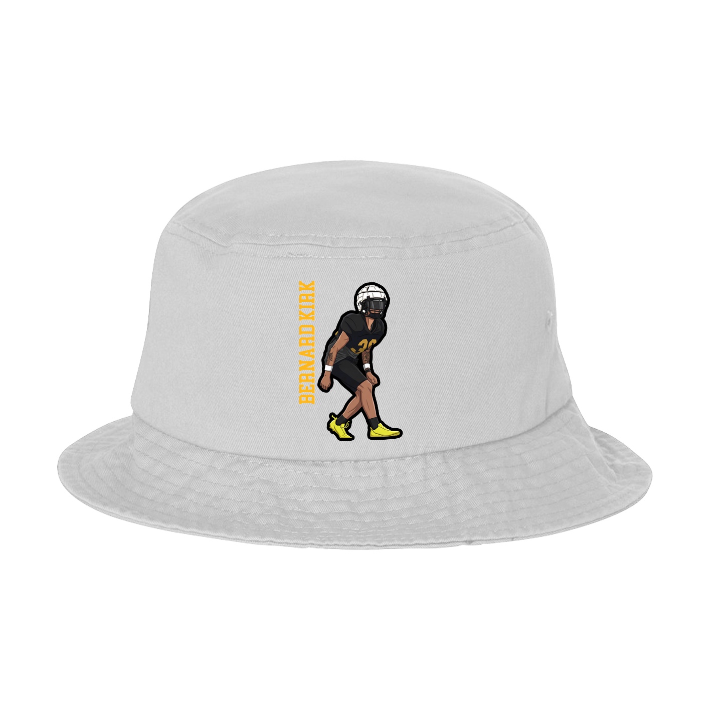 Bucket Cap — Name Vertical in White