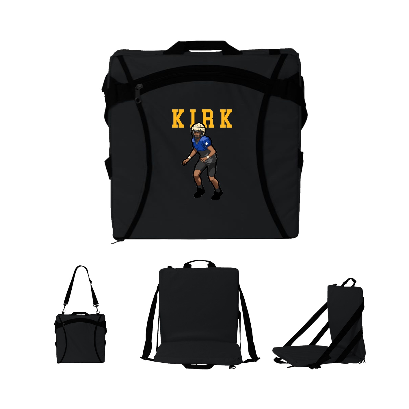 Folding Stadium Seat — Shirsey in Black