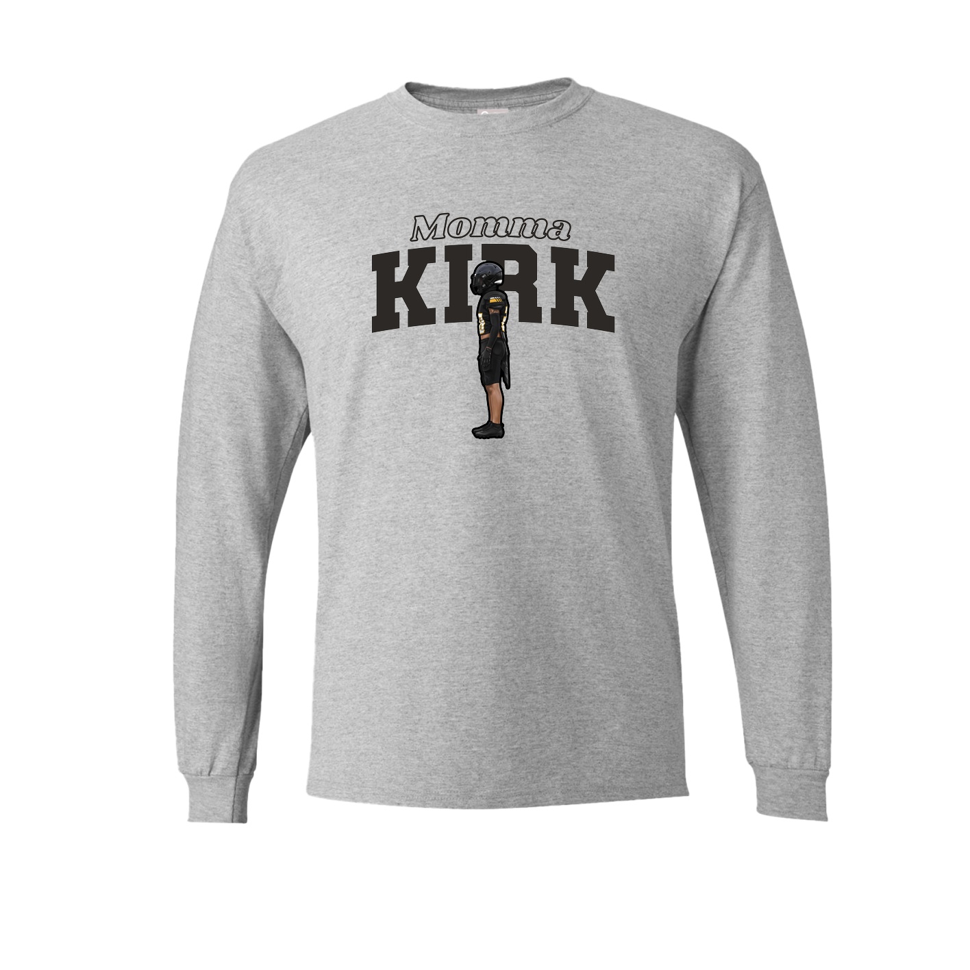 Long Sleeve Tee — Mothers Day Block in Grey