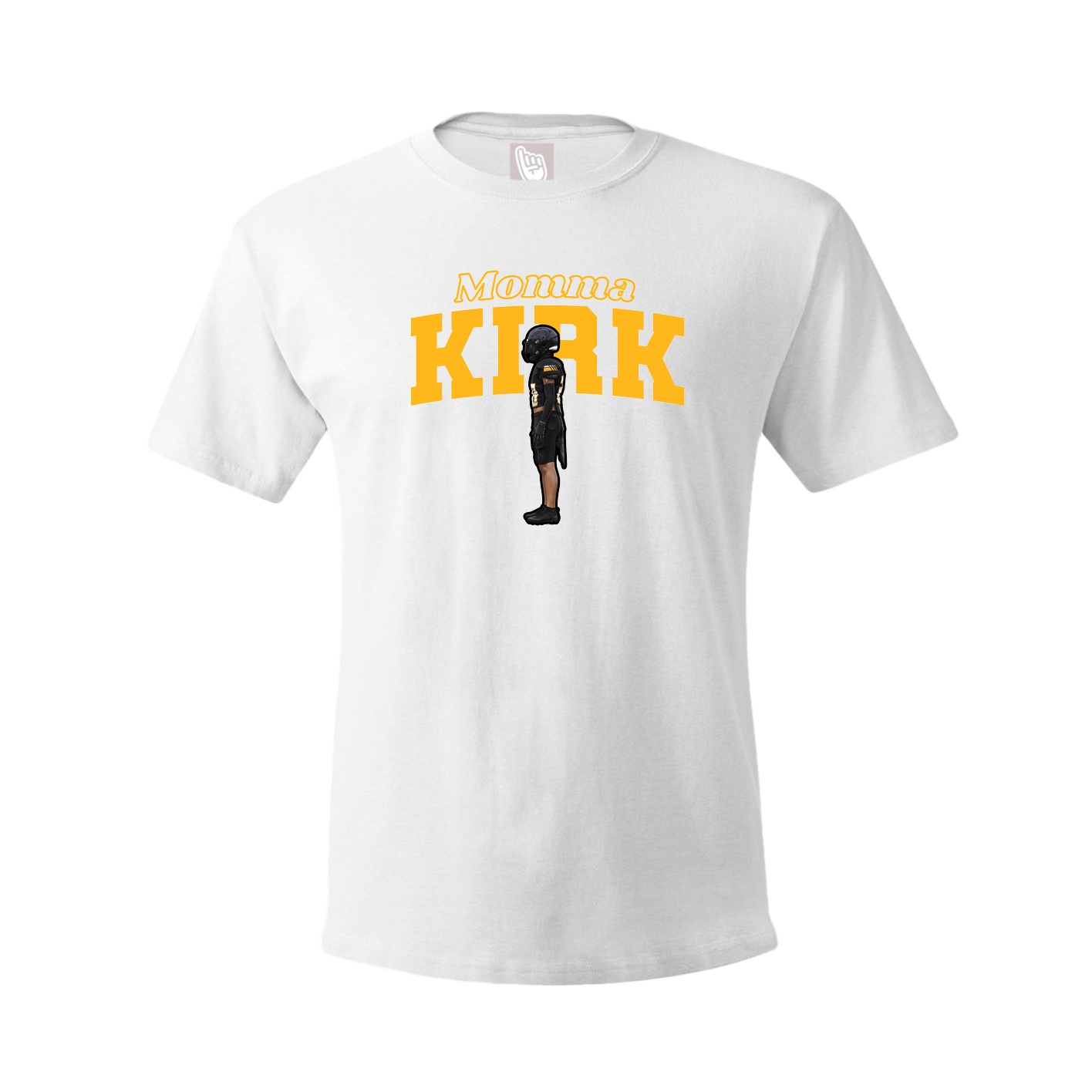 Youth Tee — Mothers Day Block in White