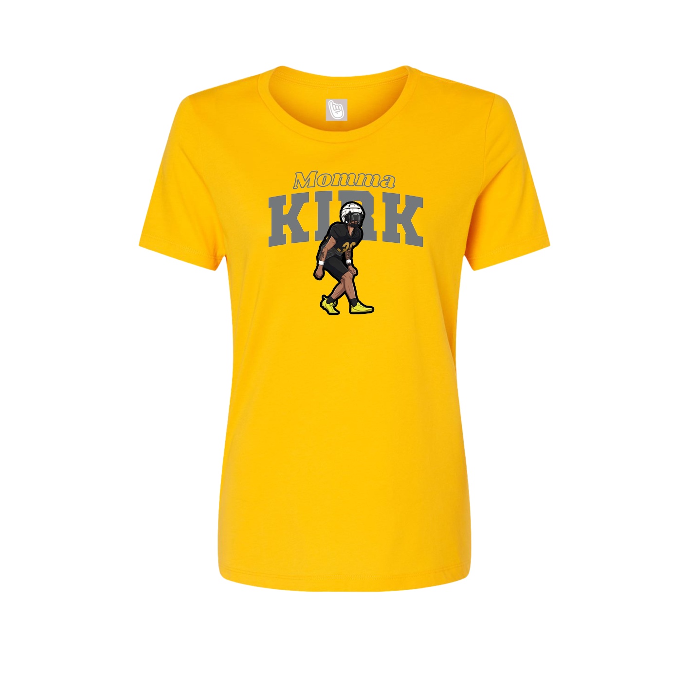 Womens Tee — Mothers Day Block in Gold