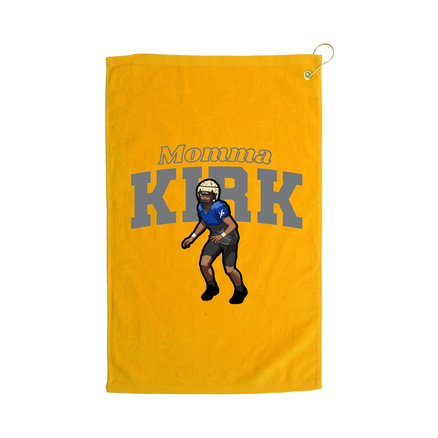 Golf Towel — Mothers Day Block in Gold