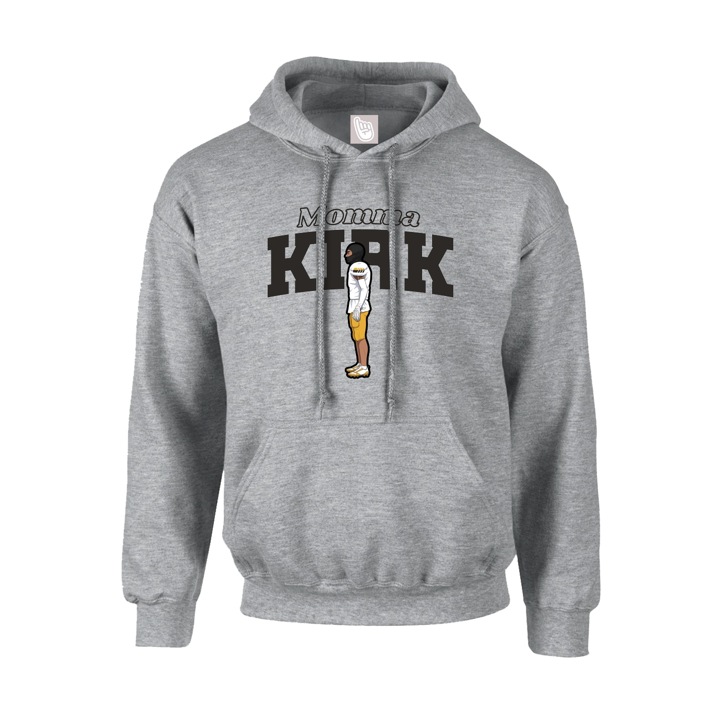 Youth Hoodie — Mothers Day Block in Grey