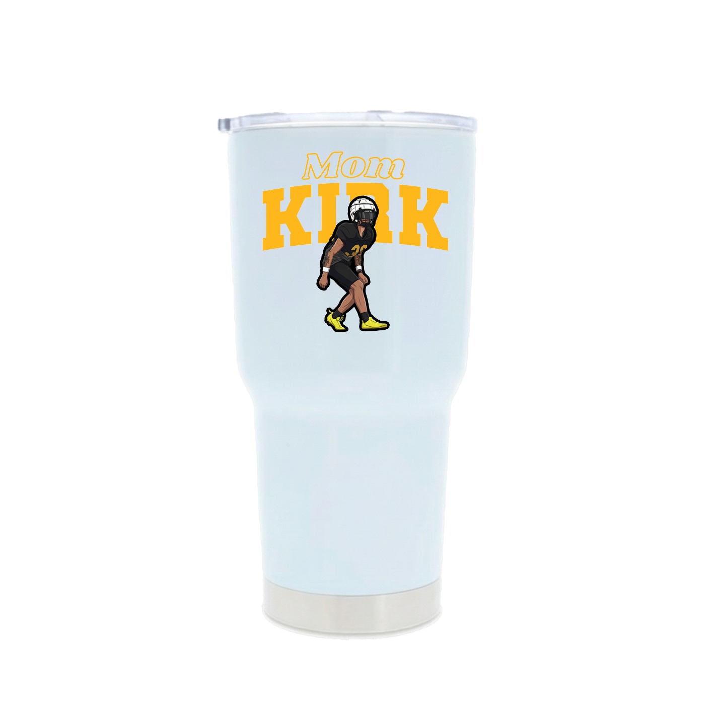30oz Stainless Steel Tumbler — Mothers Day Block in White