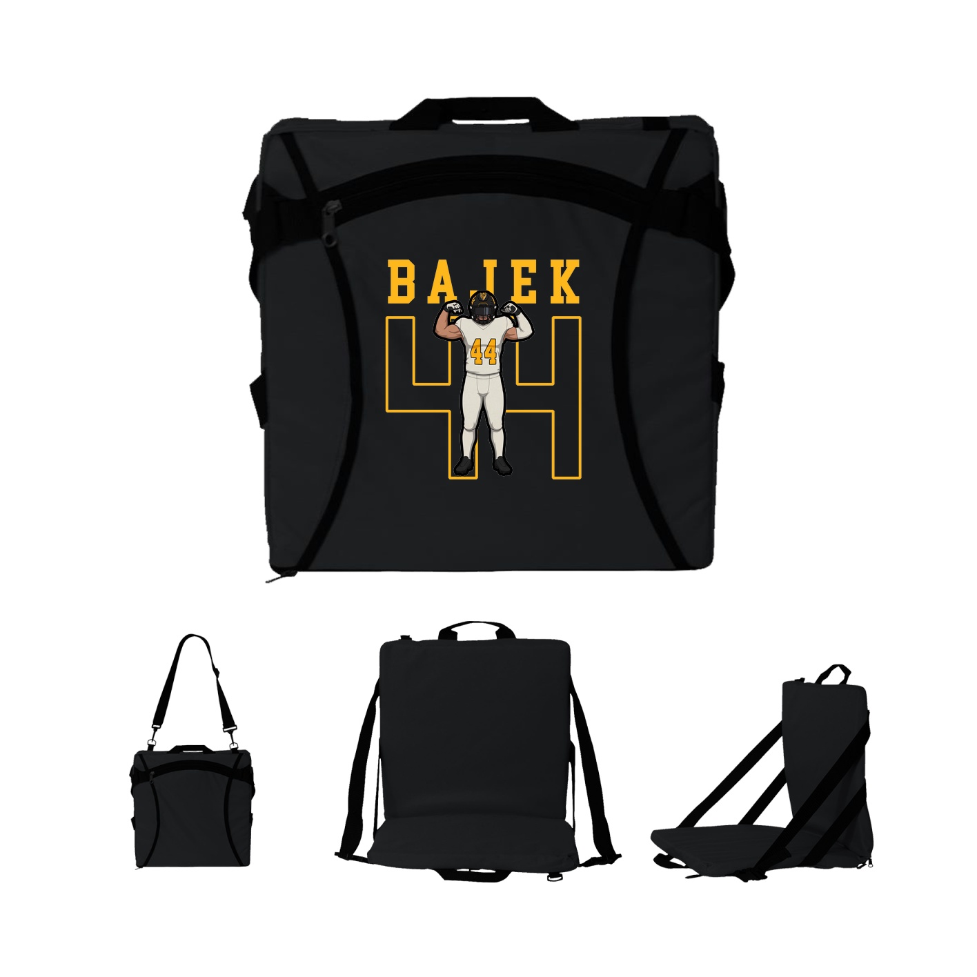 Folding Stadium Seat — Shirsey in Black