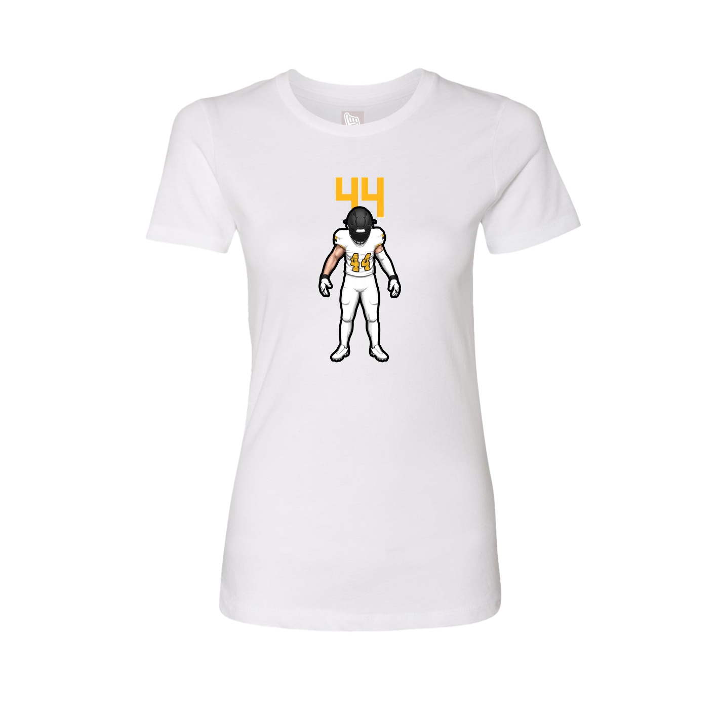 Fitted Women's Tee — Number Top in White