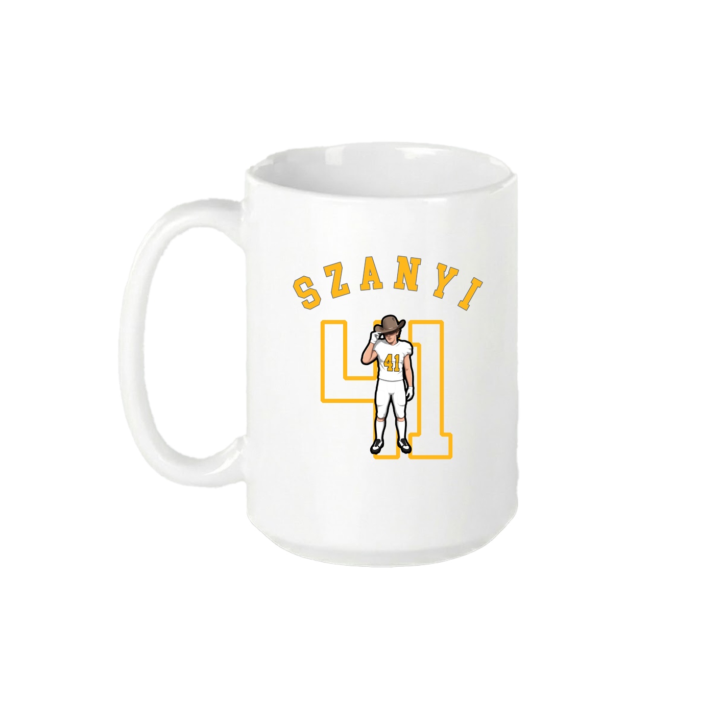 15oz Coffee Mug — Shirsey Arch in White