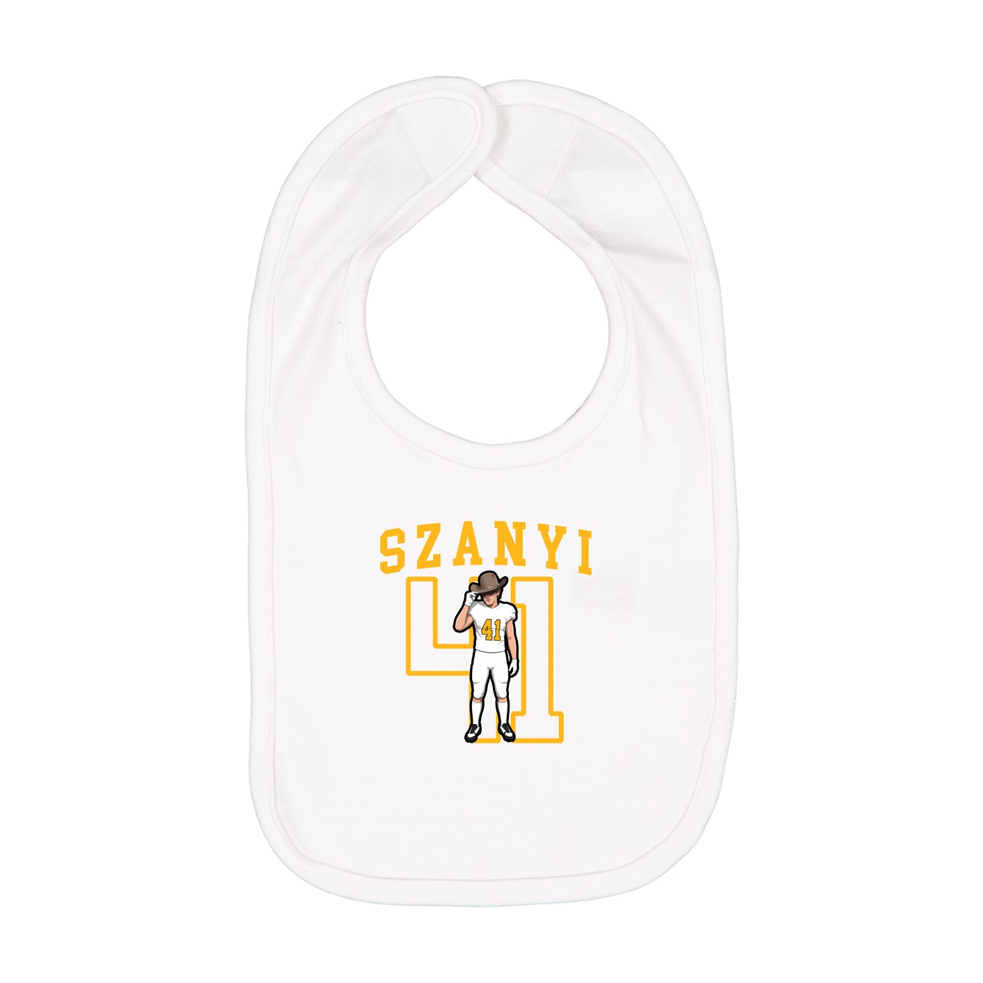 Infant Bib — Shirsey in White