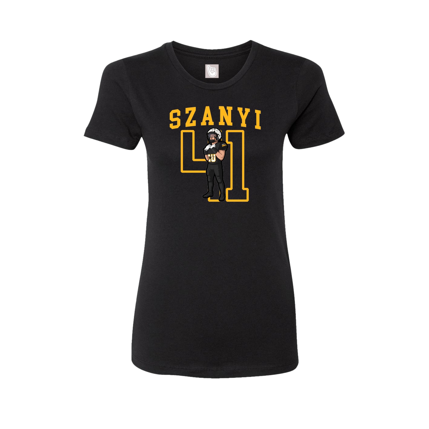 Fitted Women's Tee — Shirsey in Black