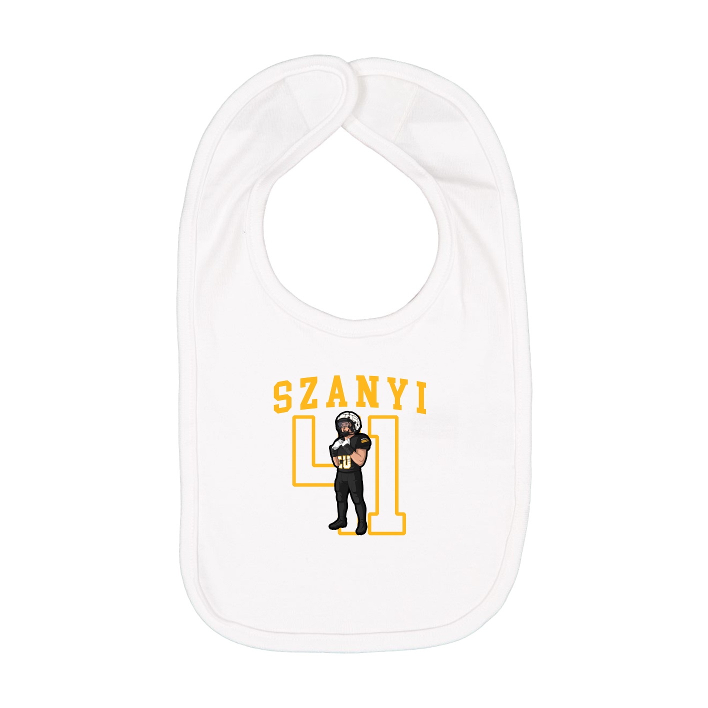 Infant Bib — Shirsey in White
