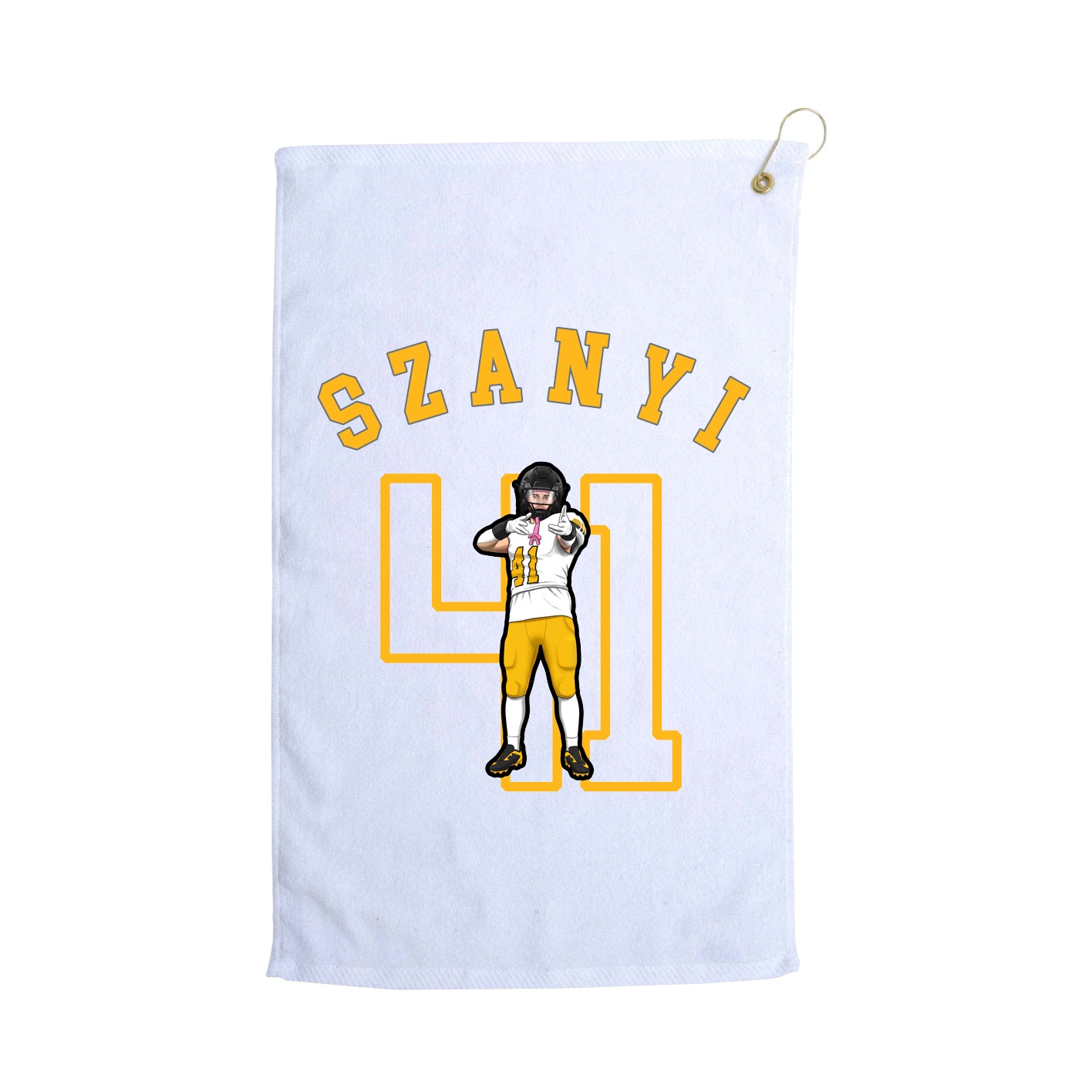 Golf Towel — Shirsey Arch in White