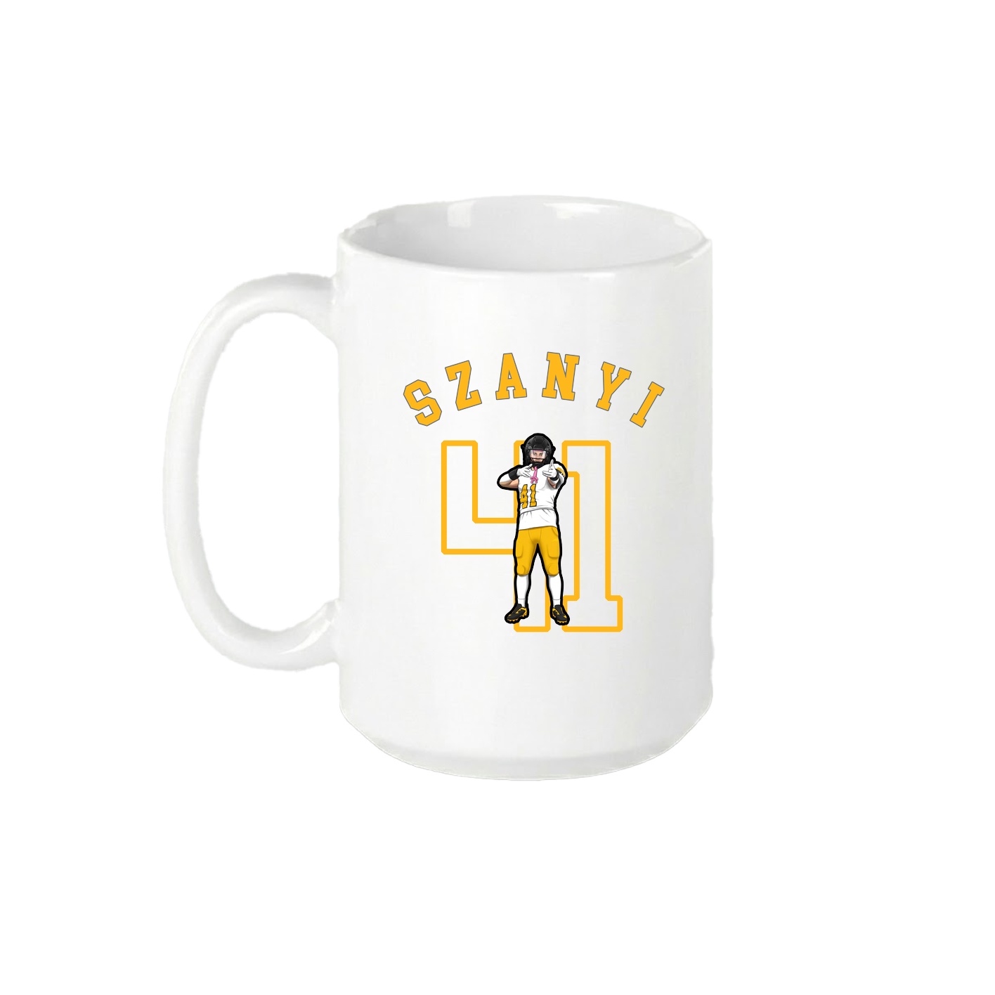 15oz Coffee Mug — Shirsey Arch in White
