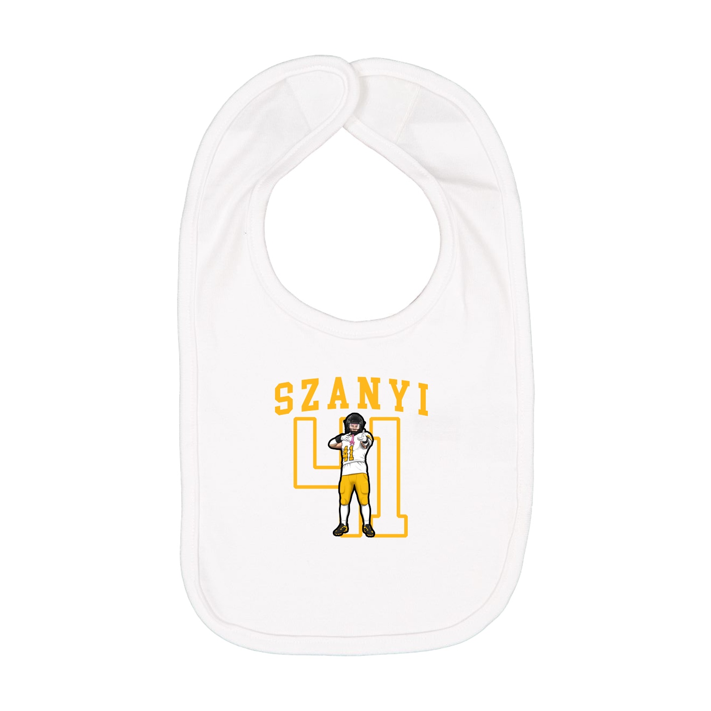Infant Bib — Shirsey in White