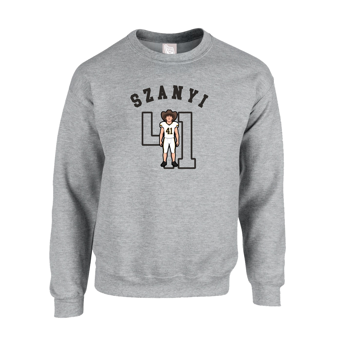 Fleece Crew — Shirsey Arch in Grey