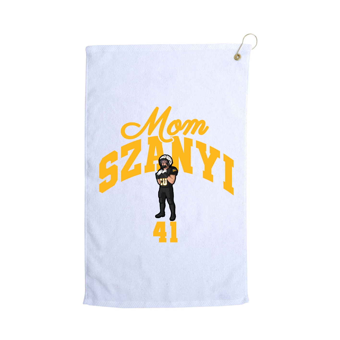 Golf Towel — Mothers Day Arch in White