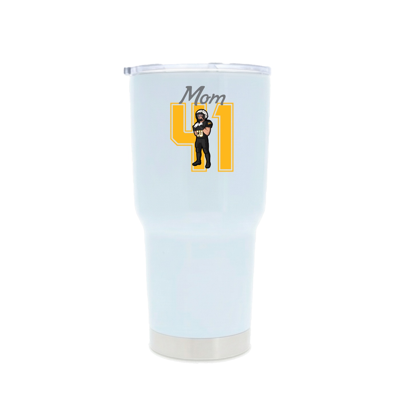 30oz Stainless Steel Tumbler — Mothers Day Shirsey in White