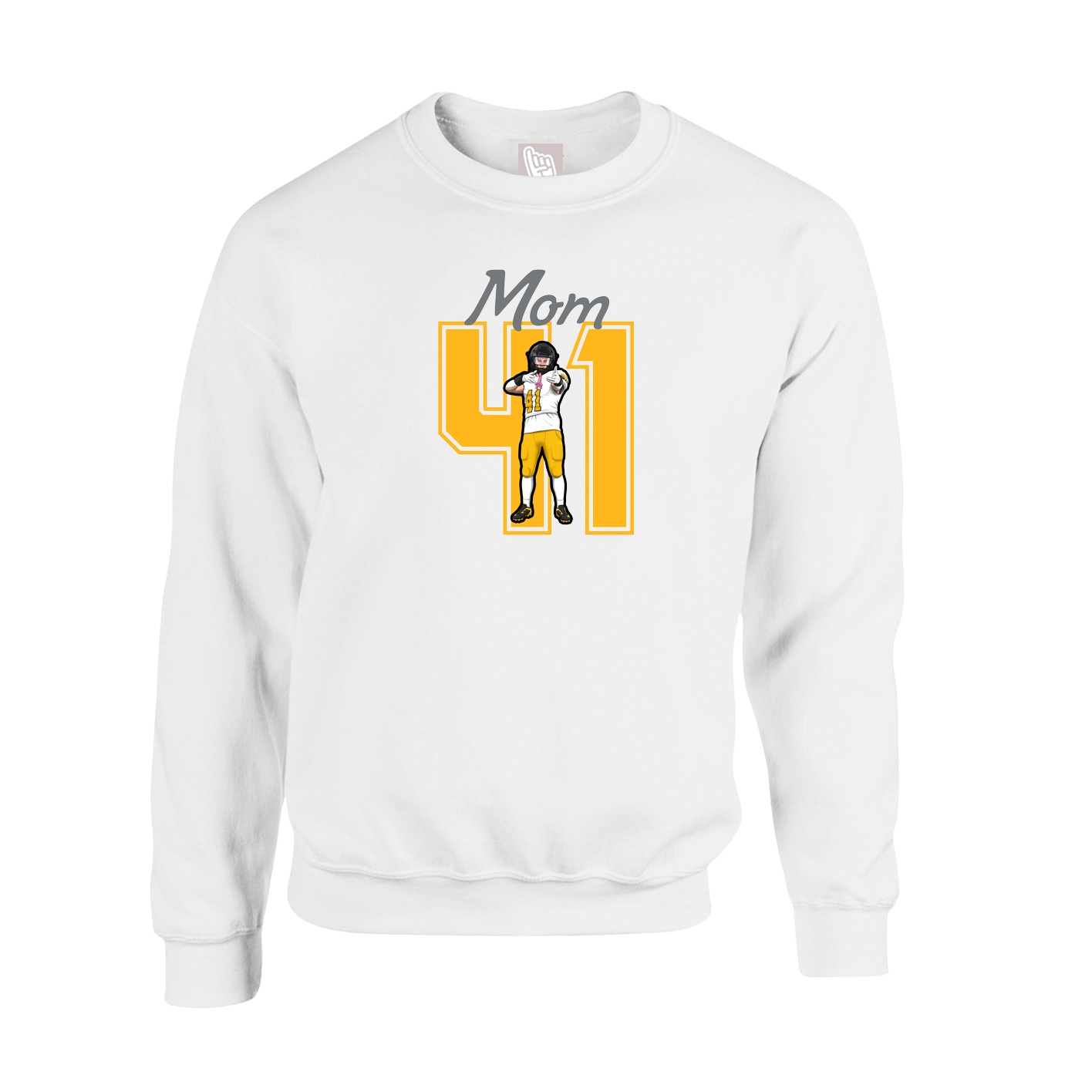 Fleece Crew — Mothers Day Shirsey in White