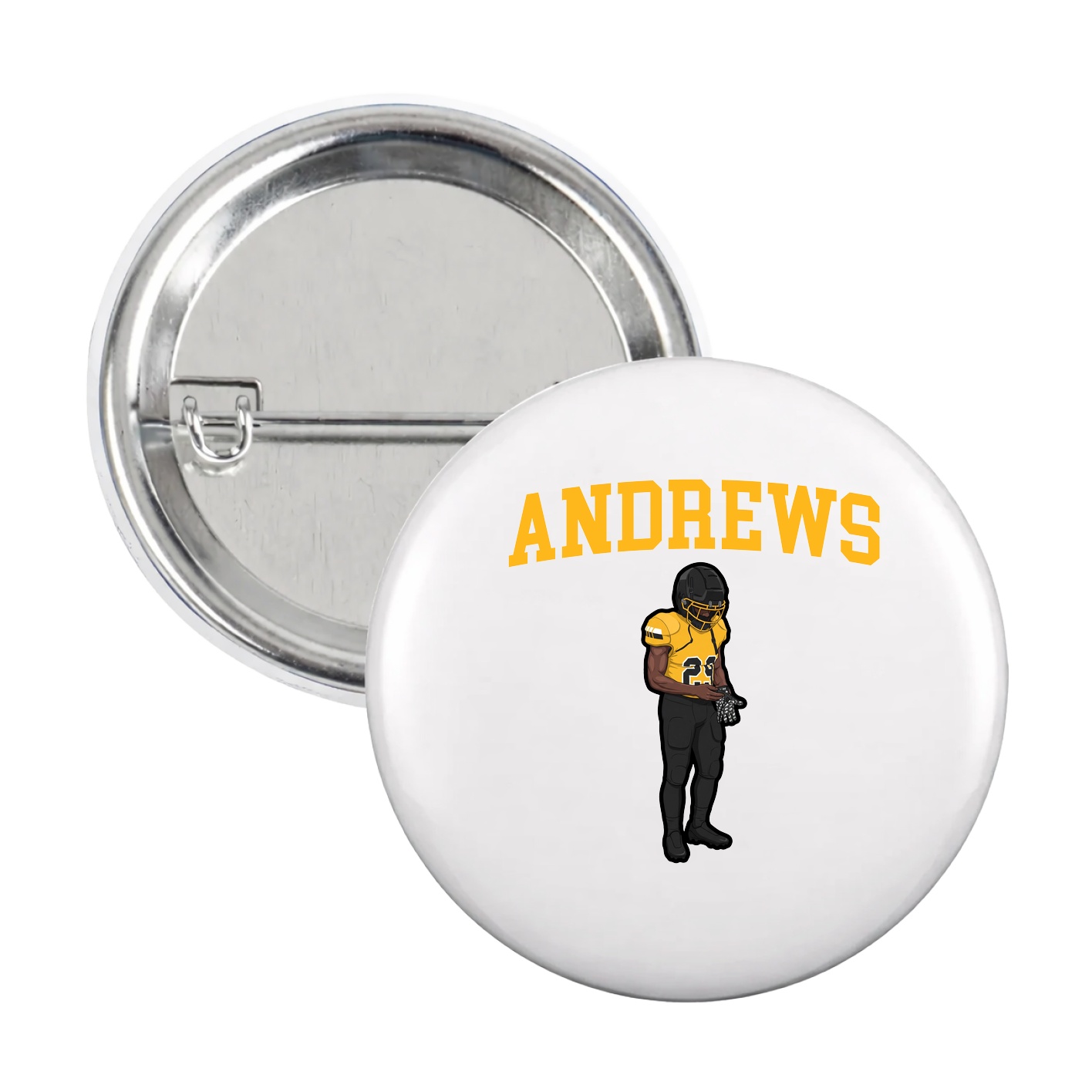 Game Day Button — Shirsey in White