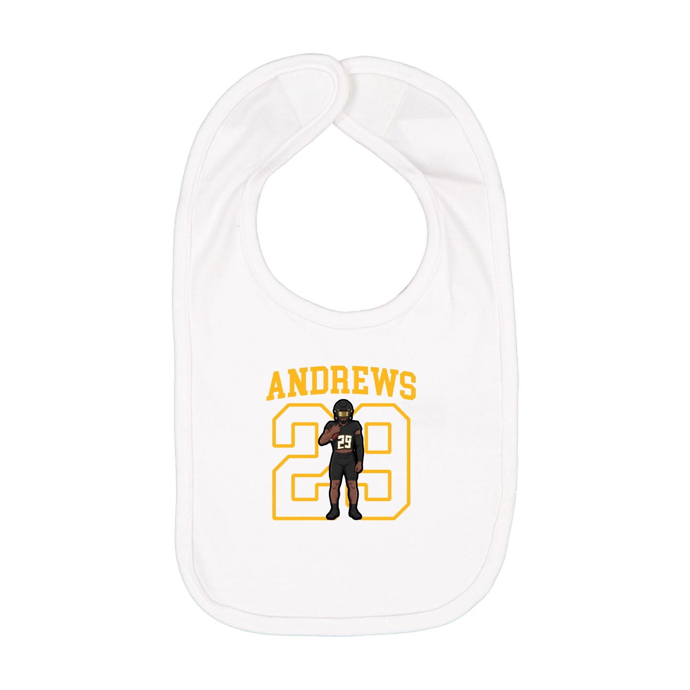 Infant Bib — Shirsey in White