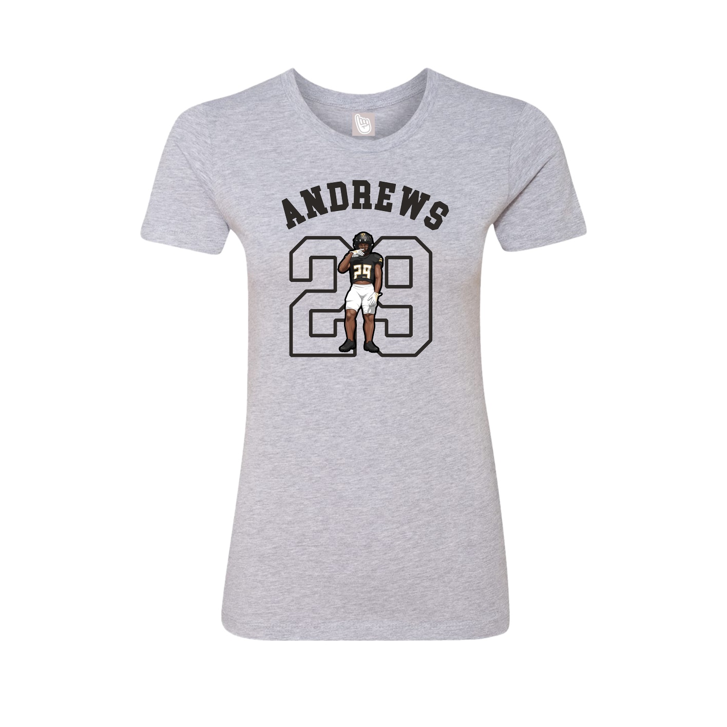 Fitted Women's Tee — Shirsey Arch in Grey