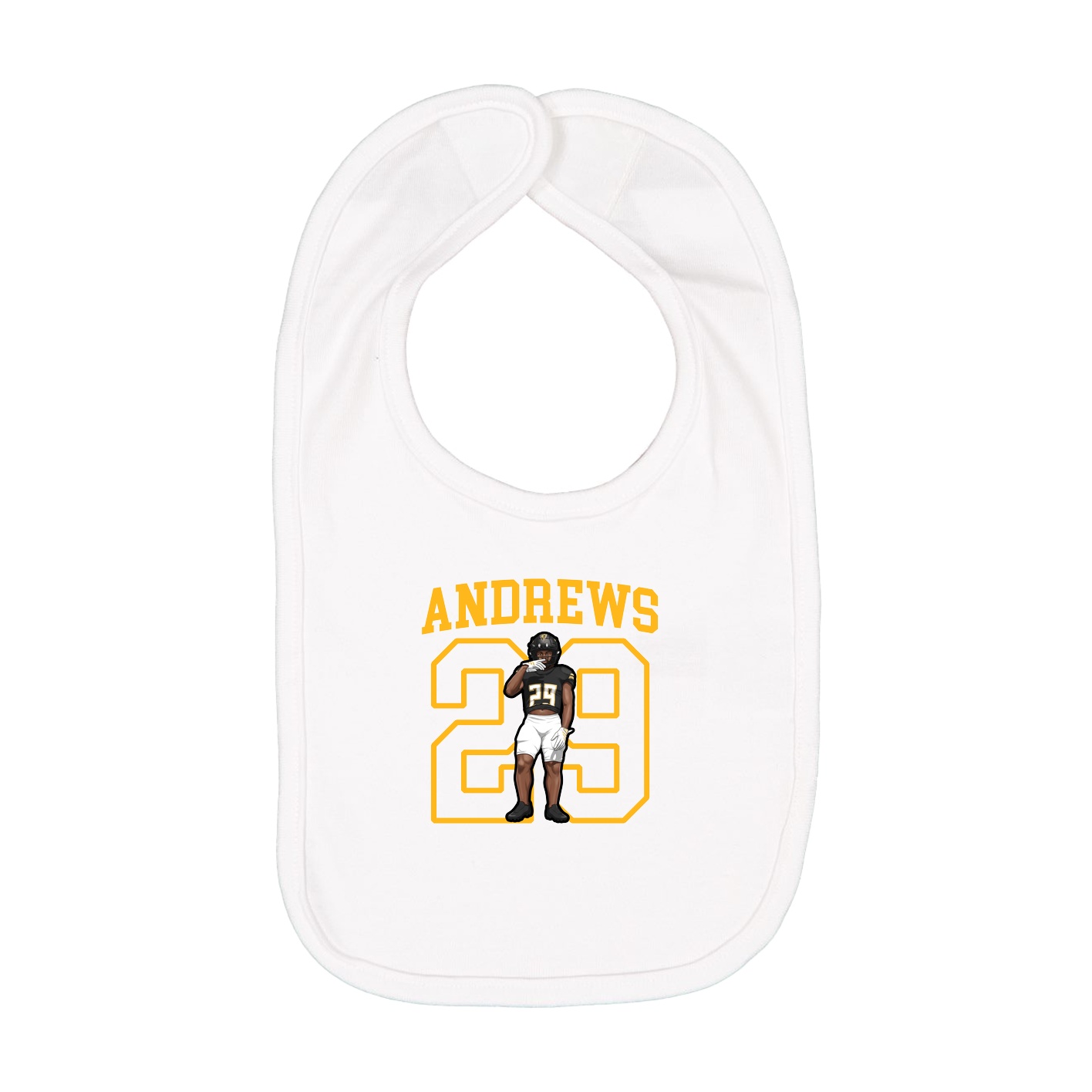 Infant Bib — Shirsey in White