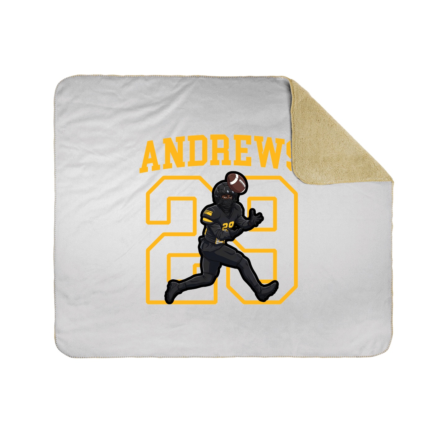 50x60 Sherpa Lined Throw Blanket