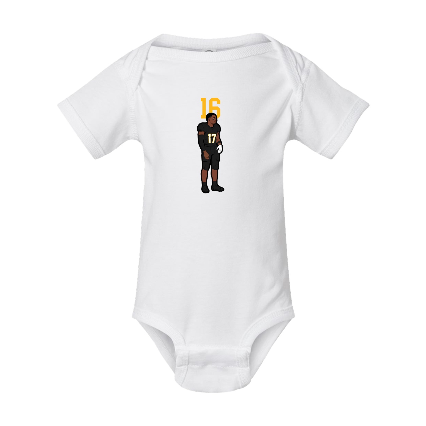 Baby Onesie — Number Top in White
