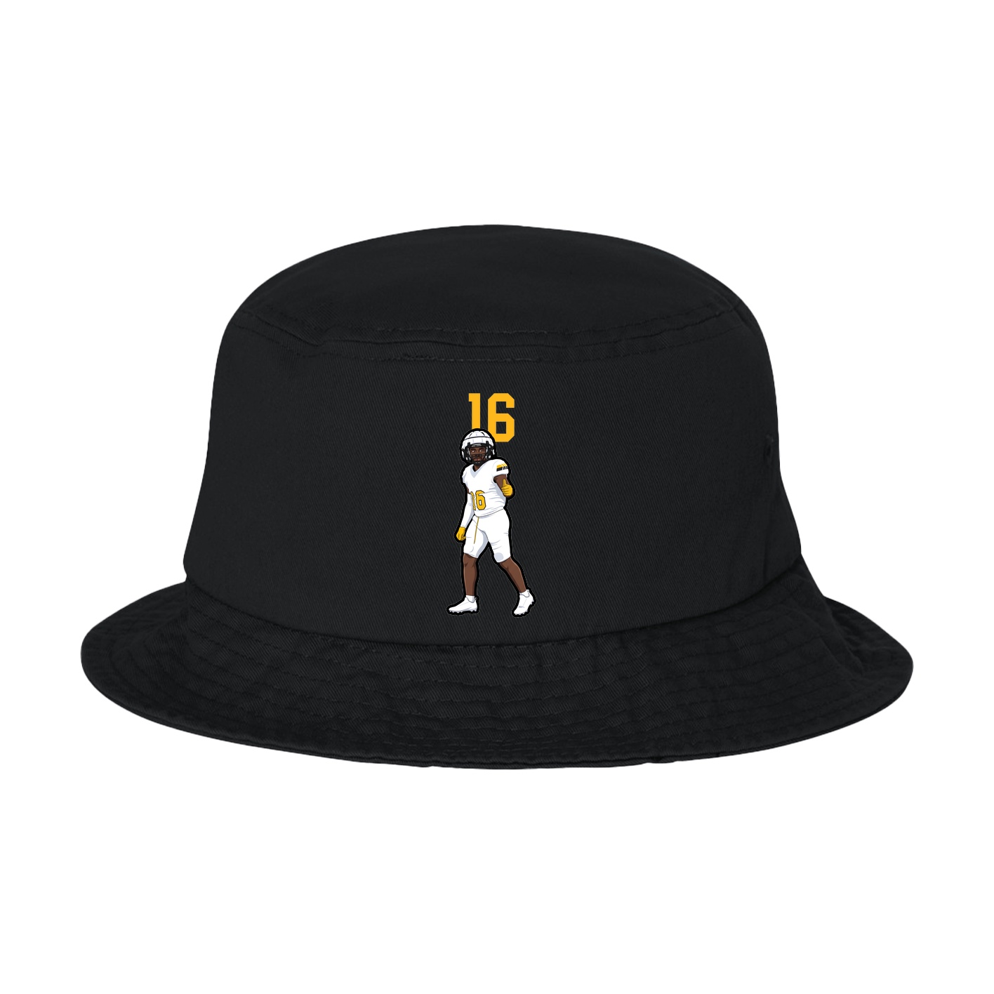Bucket Cap — Number Top in Black