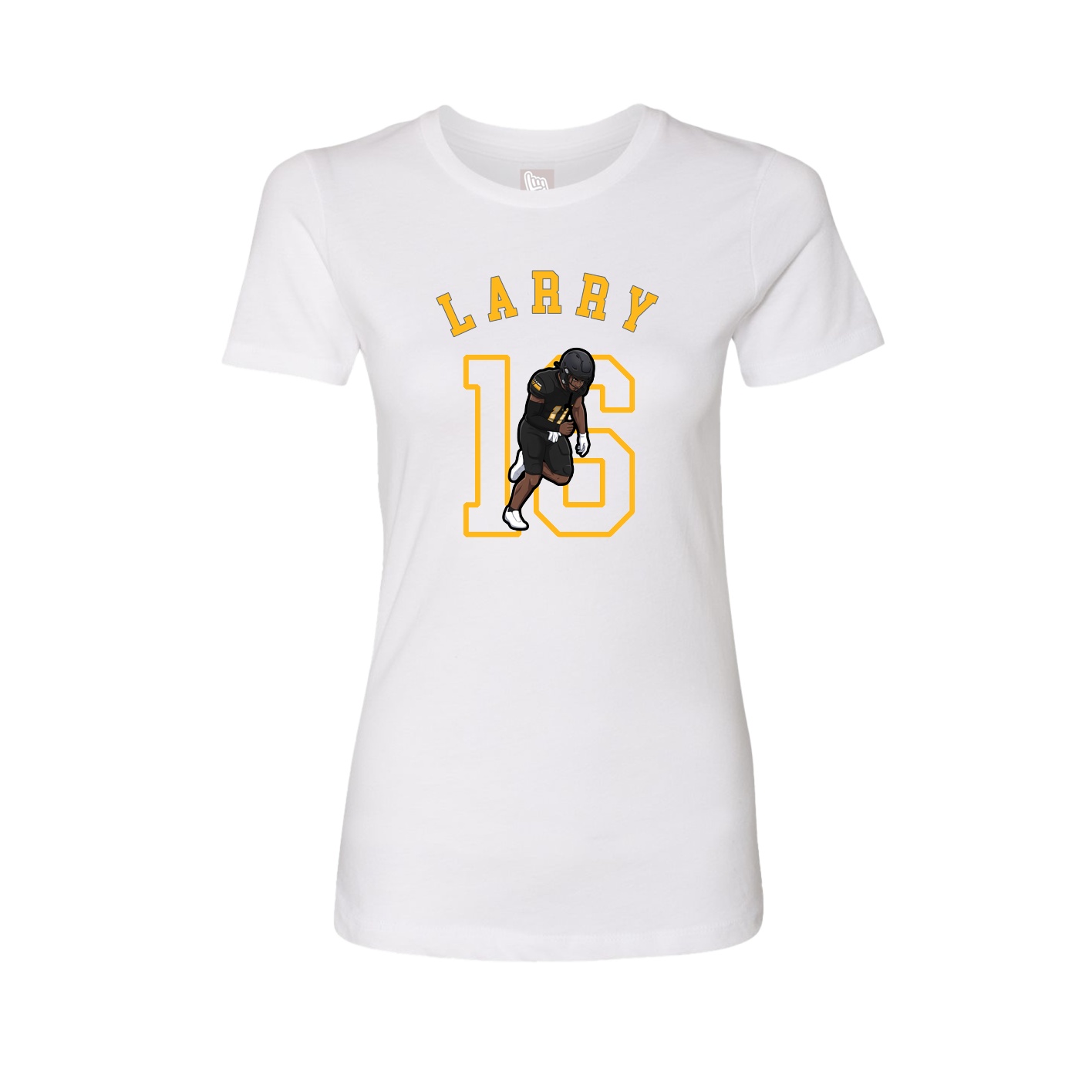 Fitted Women's Tee — Shirsey Arch in White