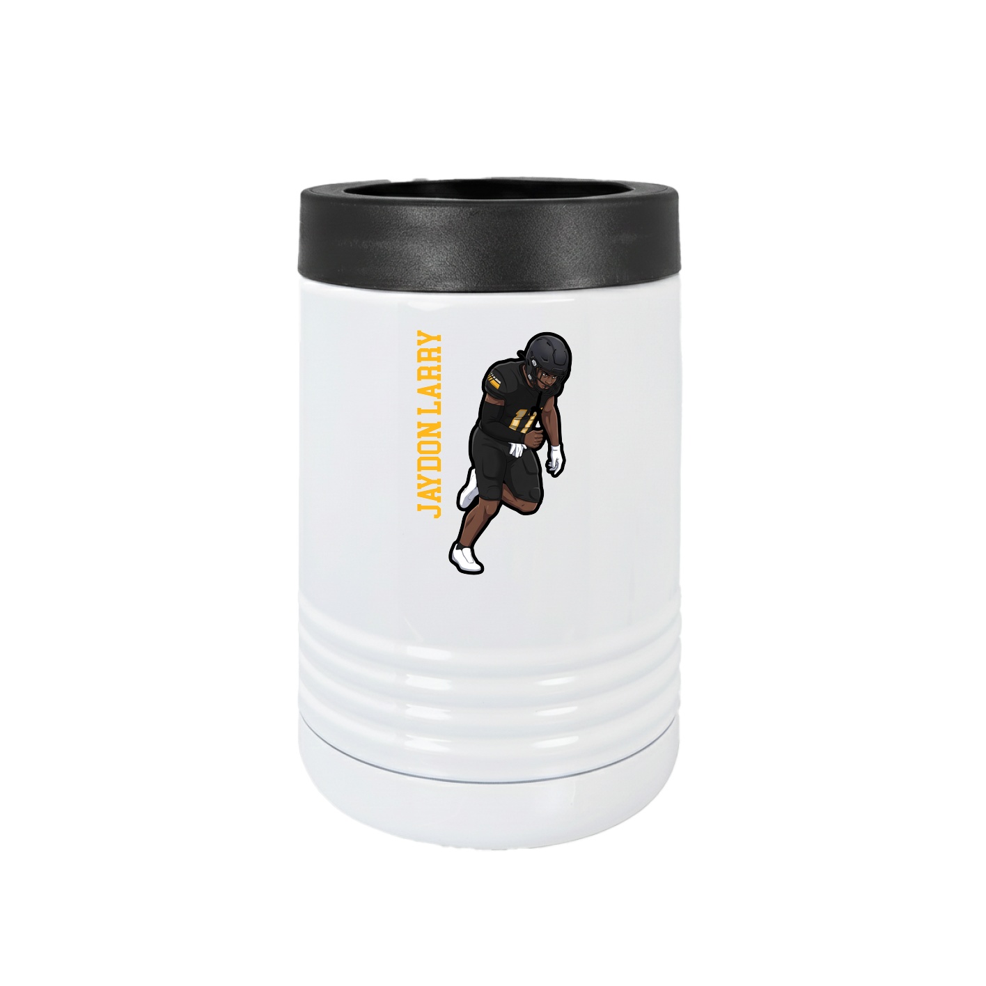 Beverage Holder — Name Vertical in White