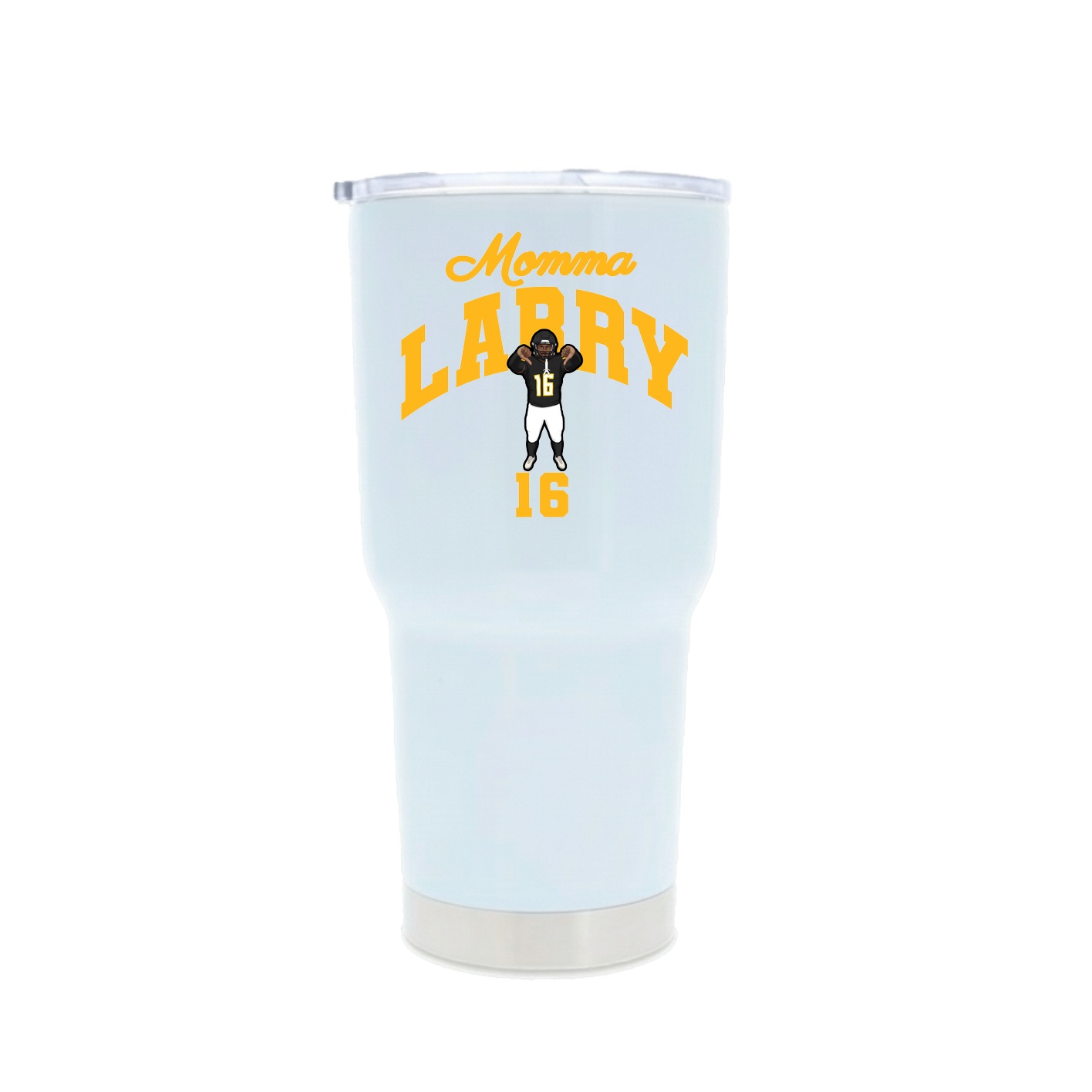 30oz Stainless Steel Tumbler — Mothers Day Arch in White