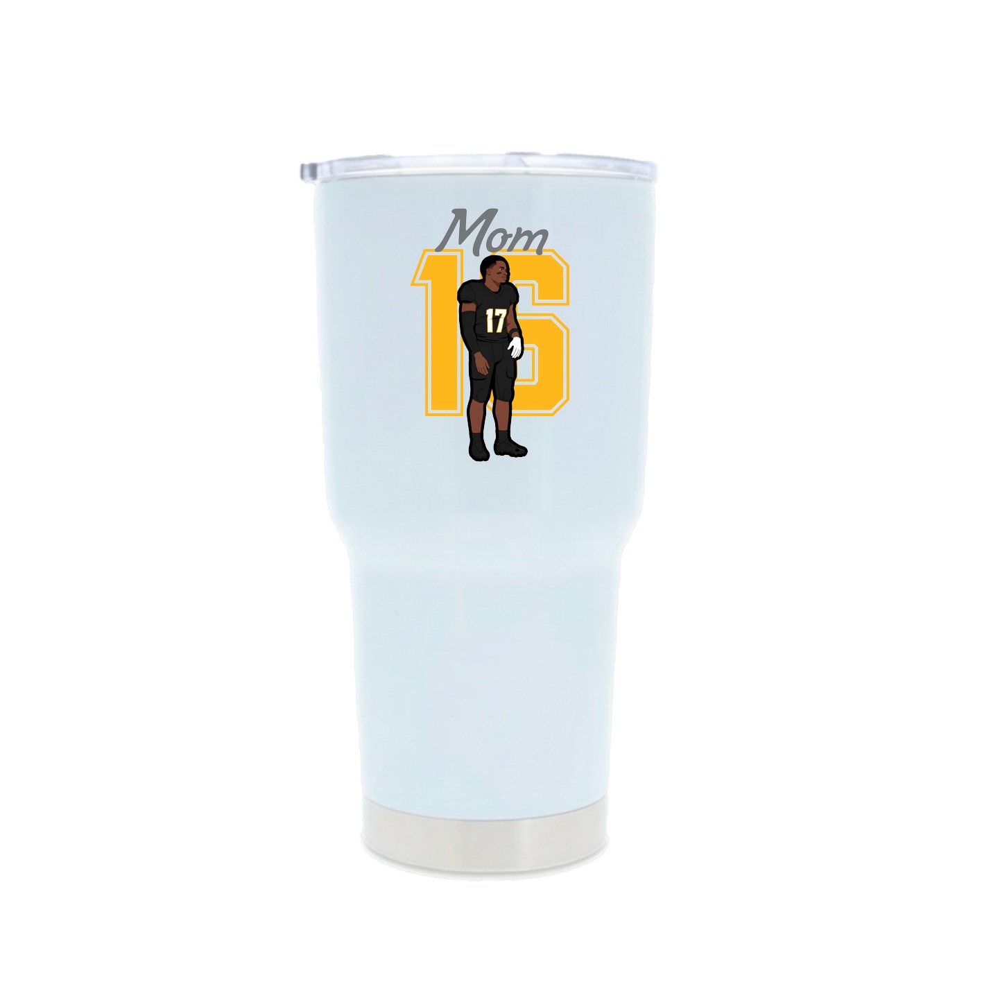 30oz Stainless Steel Tumbler — Mothers Day Shirsey in White