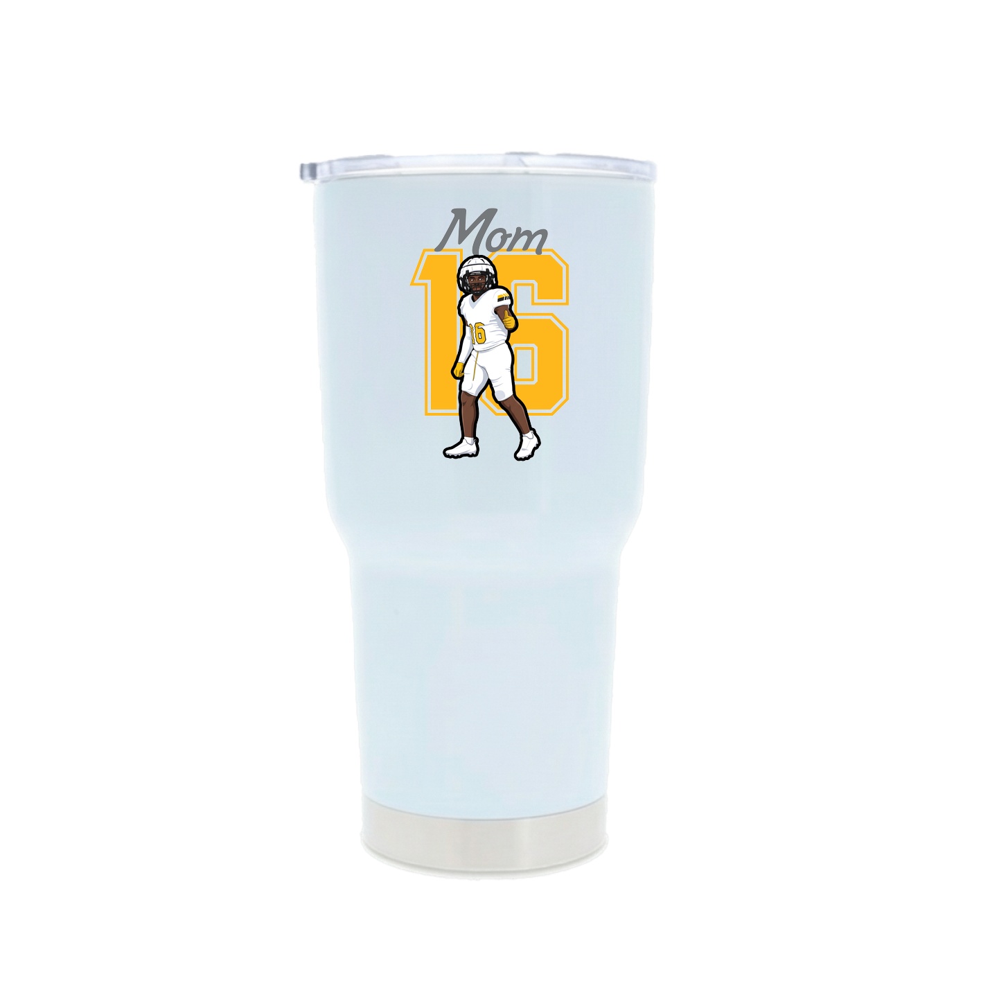 30oz Stainless Steel Tumbler — Mothers Day Shirsey in White