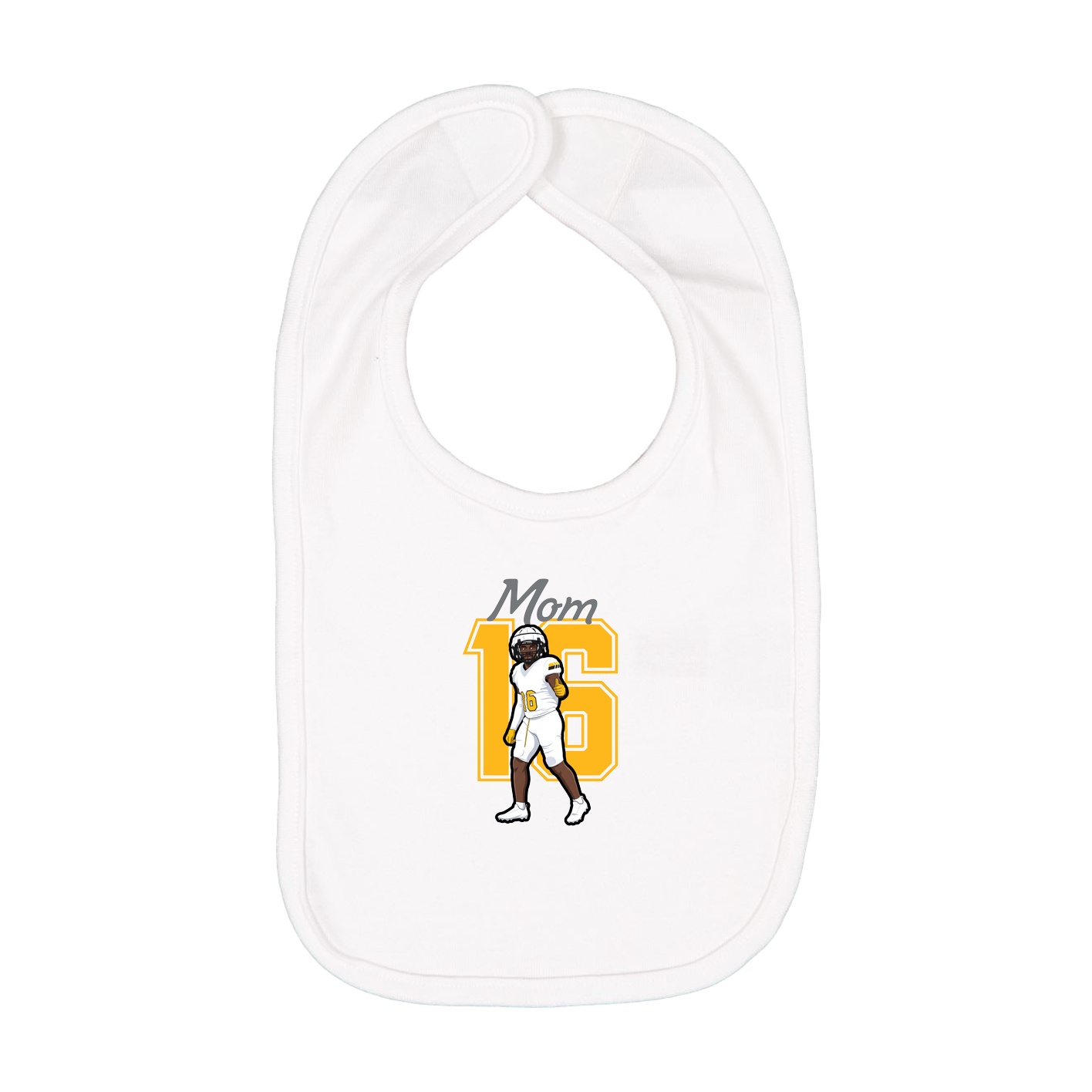 Infant Bib — Mothers Day Shirsey in White