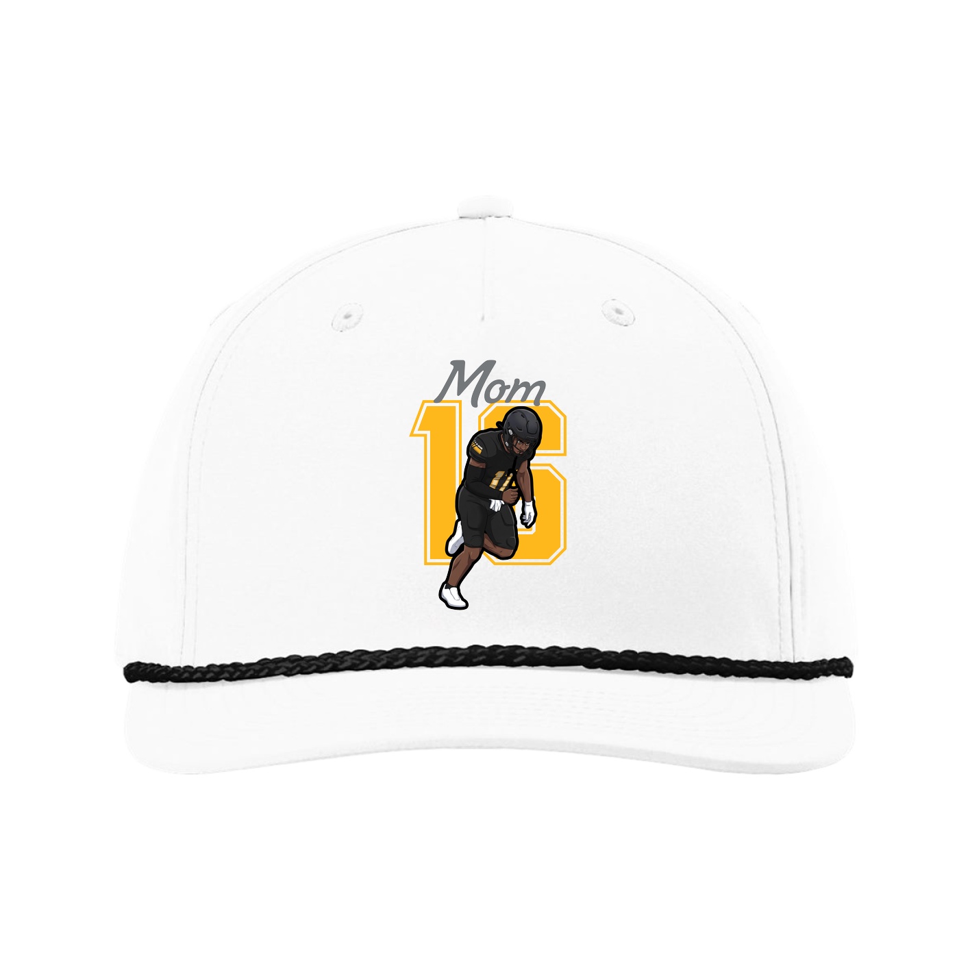 Five-Panel Classic Rope Cap — Mothers Day Shirsey in White