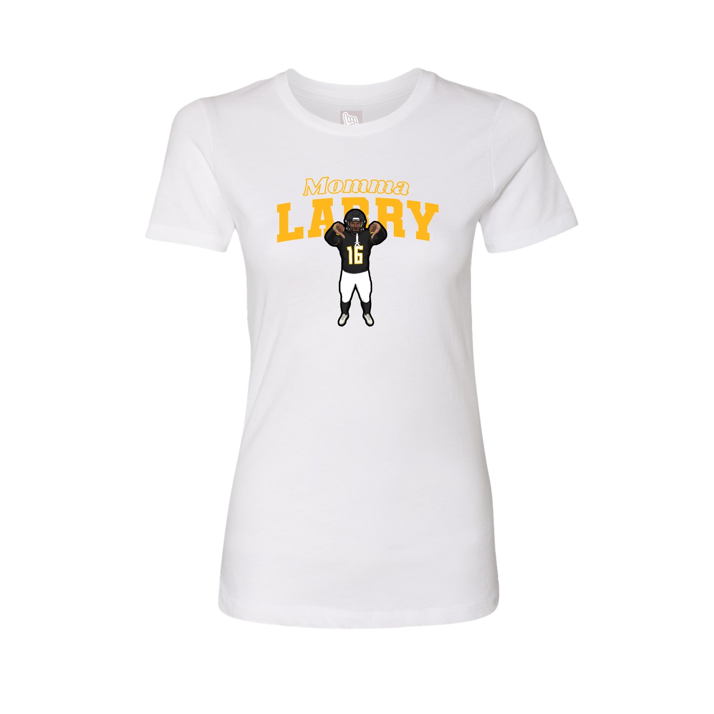 Womens Tee — Mothers Day Block in White