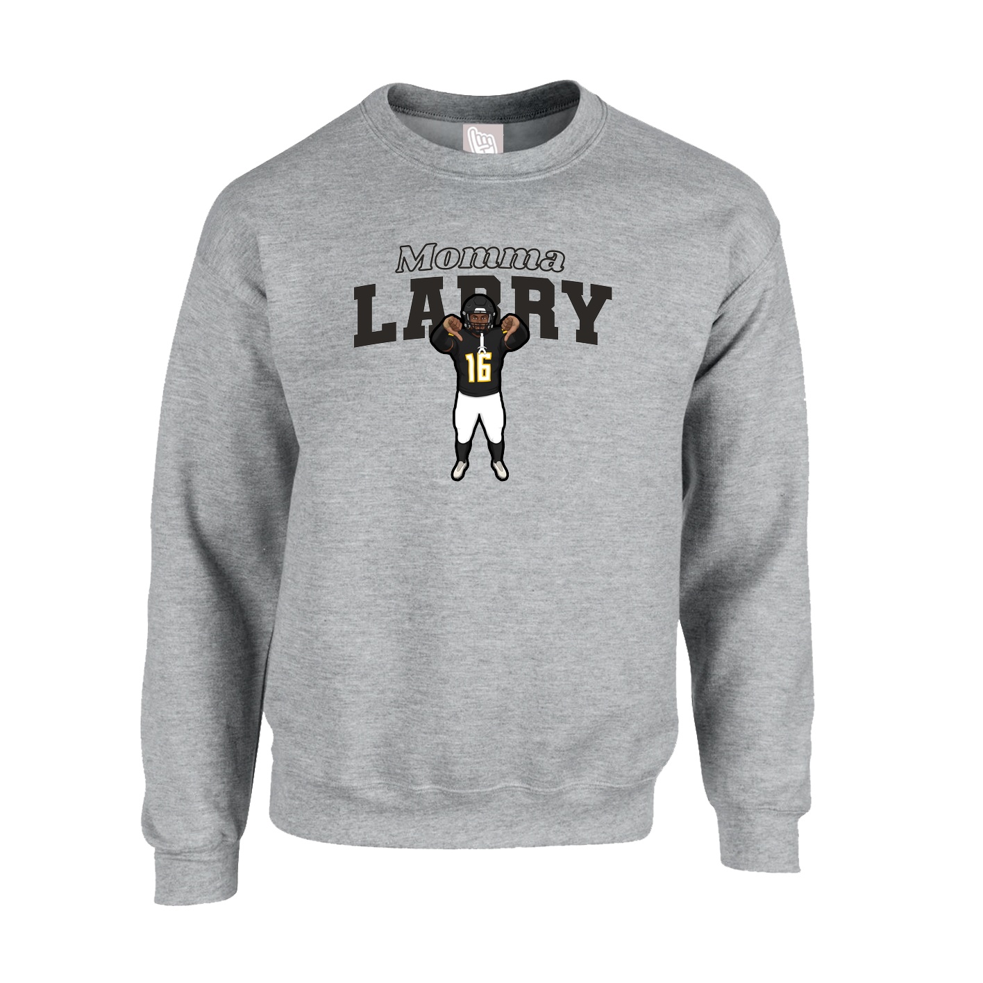 Fleece Crew — Mothers Day Block in Grey