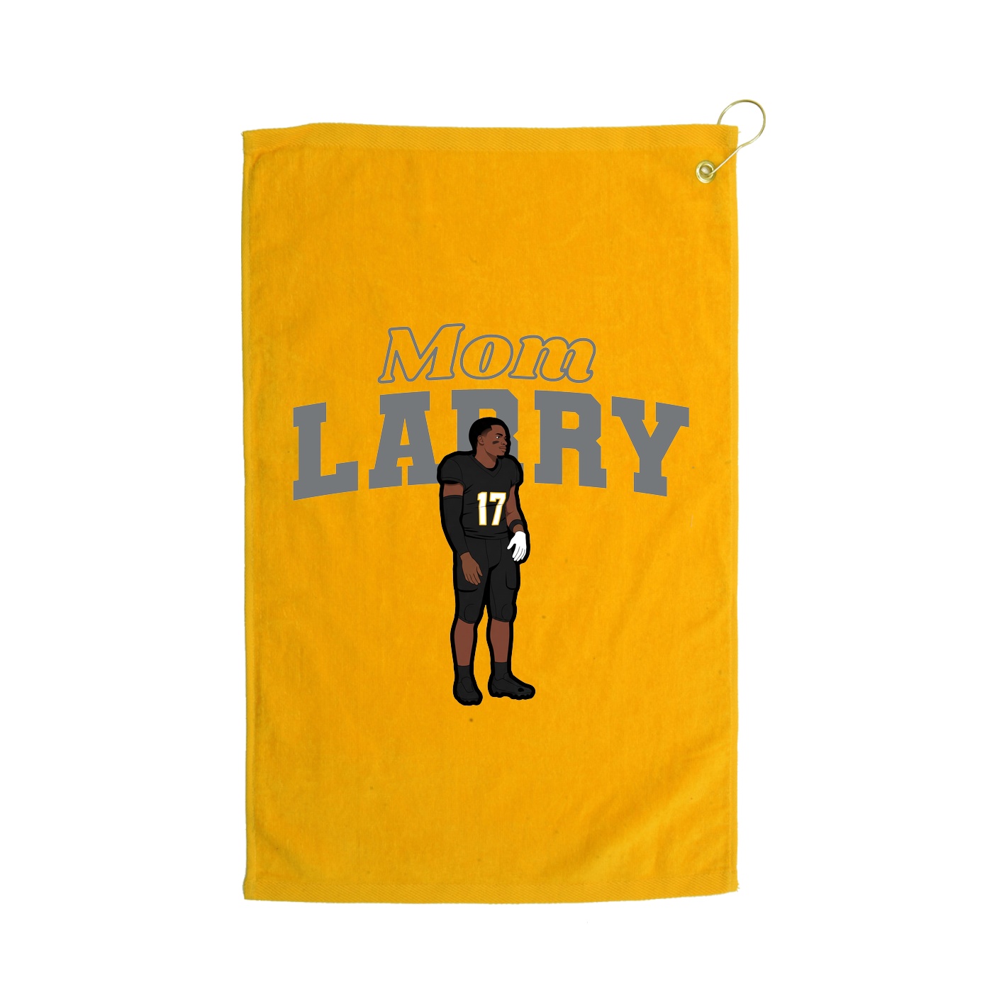 Golf Towel — Mothers Day Block in Gold