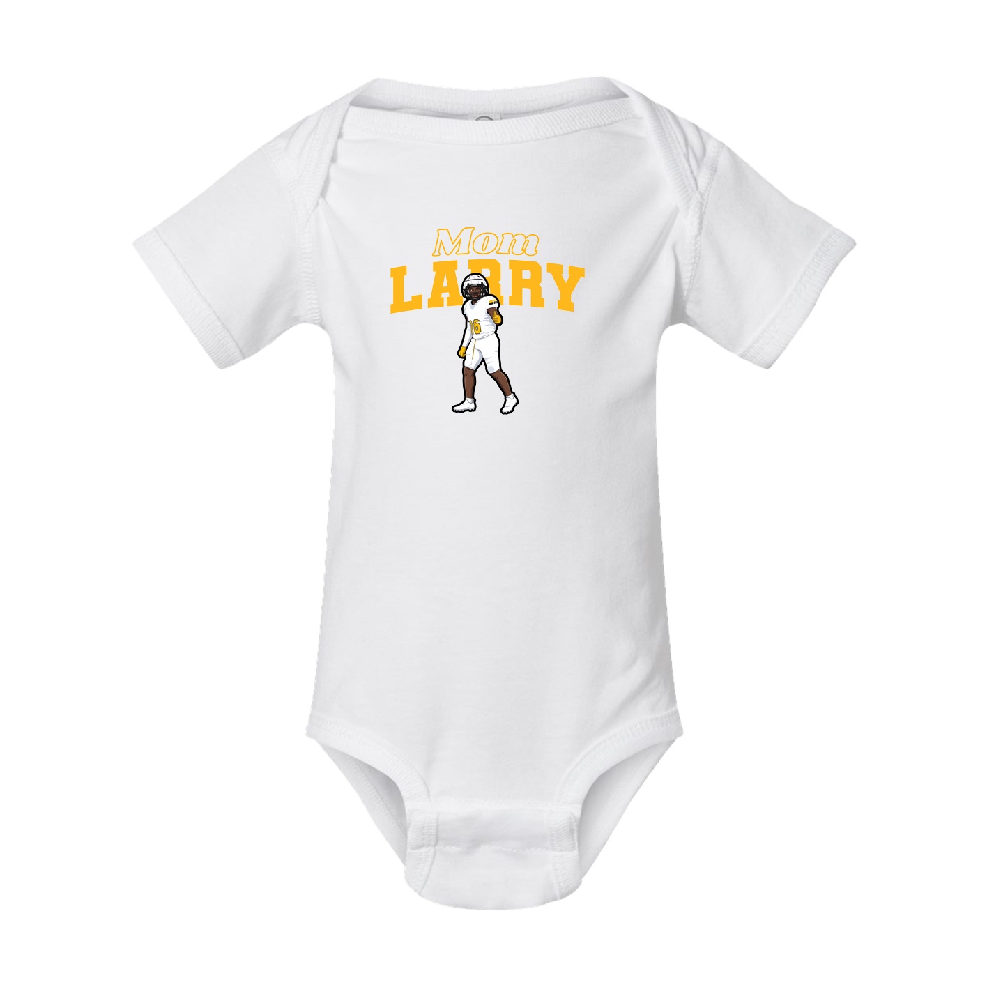 Baby Onesie — Mothers Day Block in White