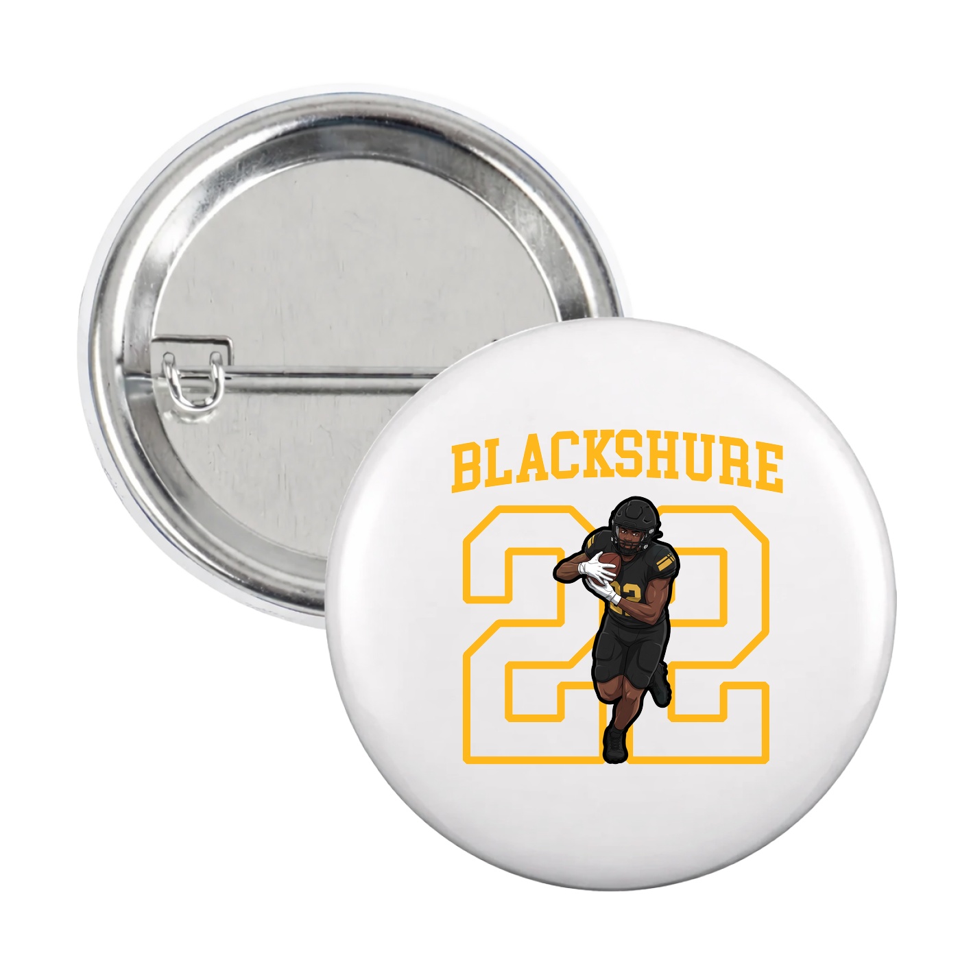 Game Day Button — Shirsey in White