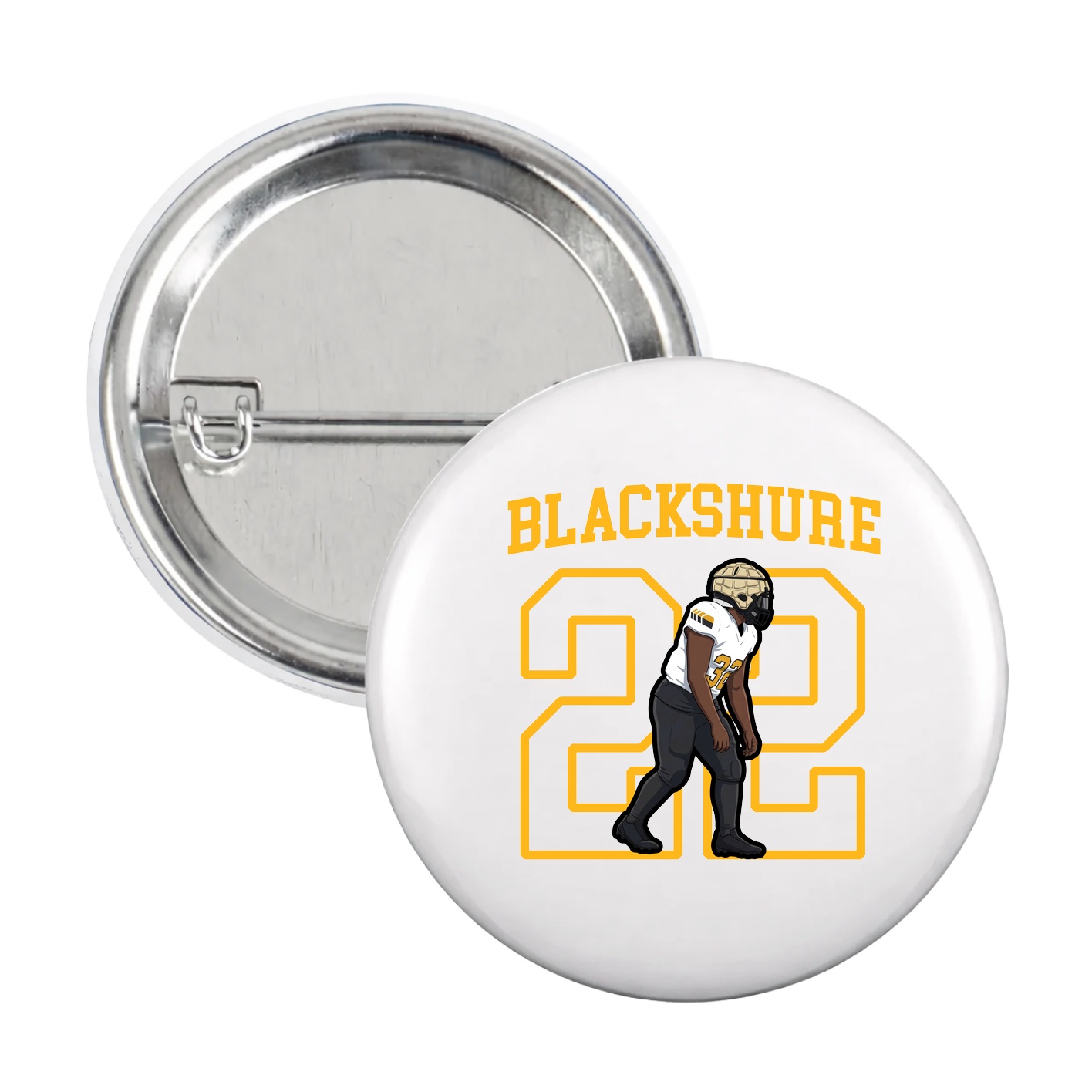 Game Day Button — Shirsey in White