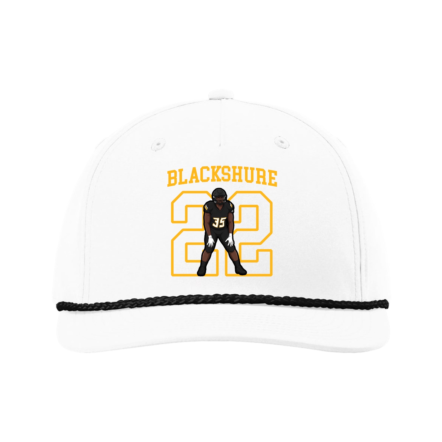 Five-Panel Classic Rope Cap — Shirsey in White