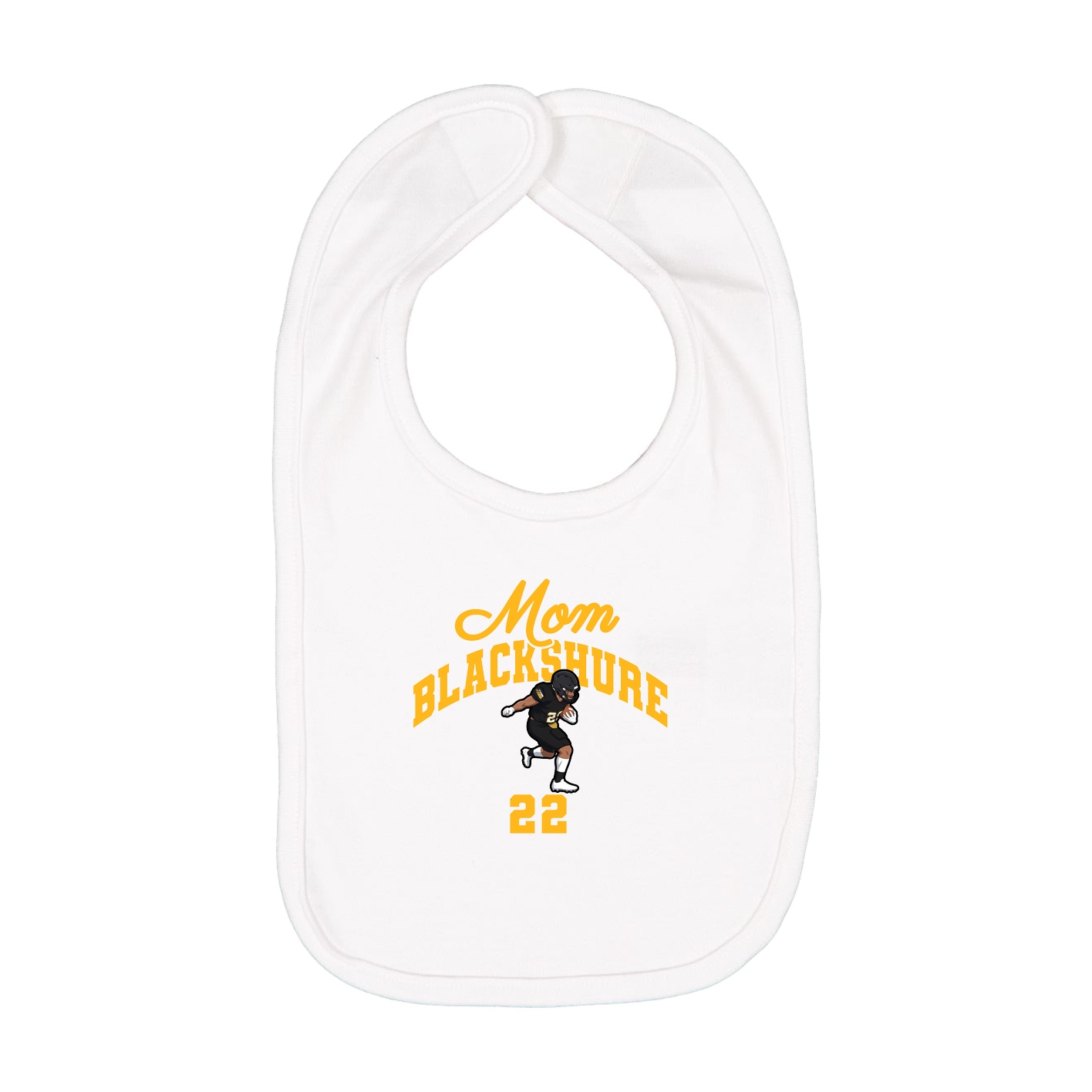 Infant Bib — Mothers Day Arch in White