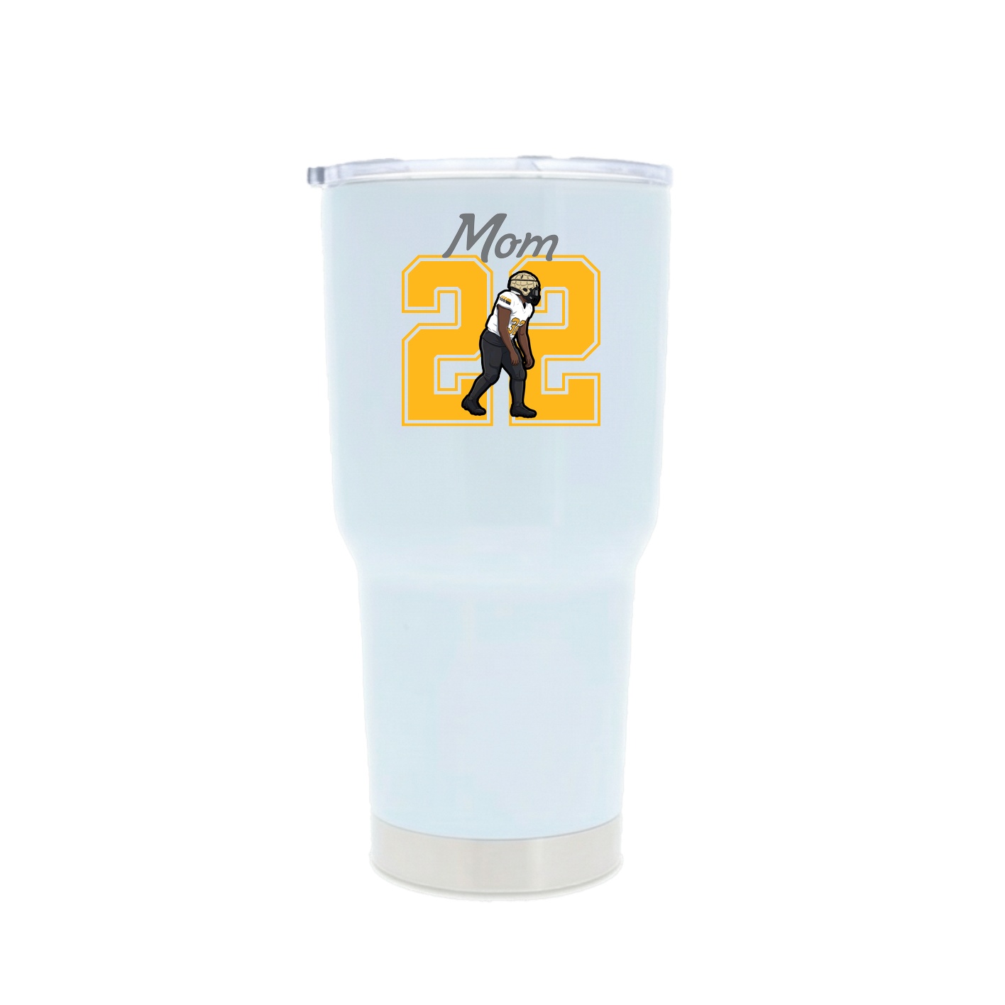30oz Stainless Steel Tumbler — Mothers Day Shirsey in White