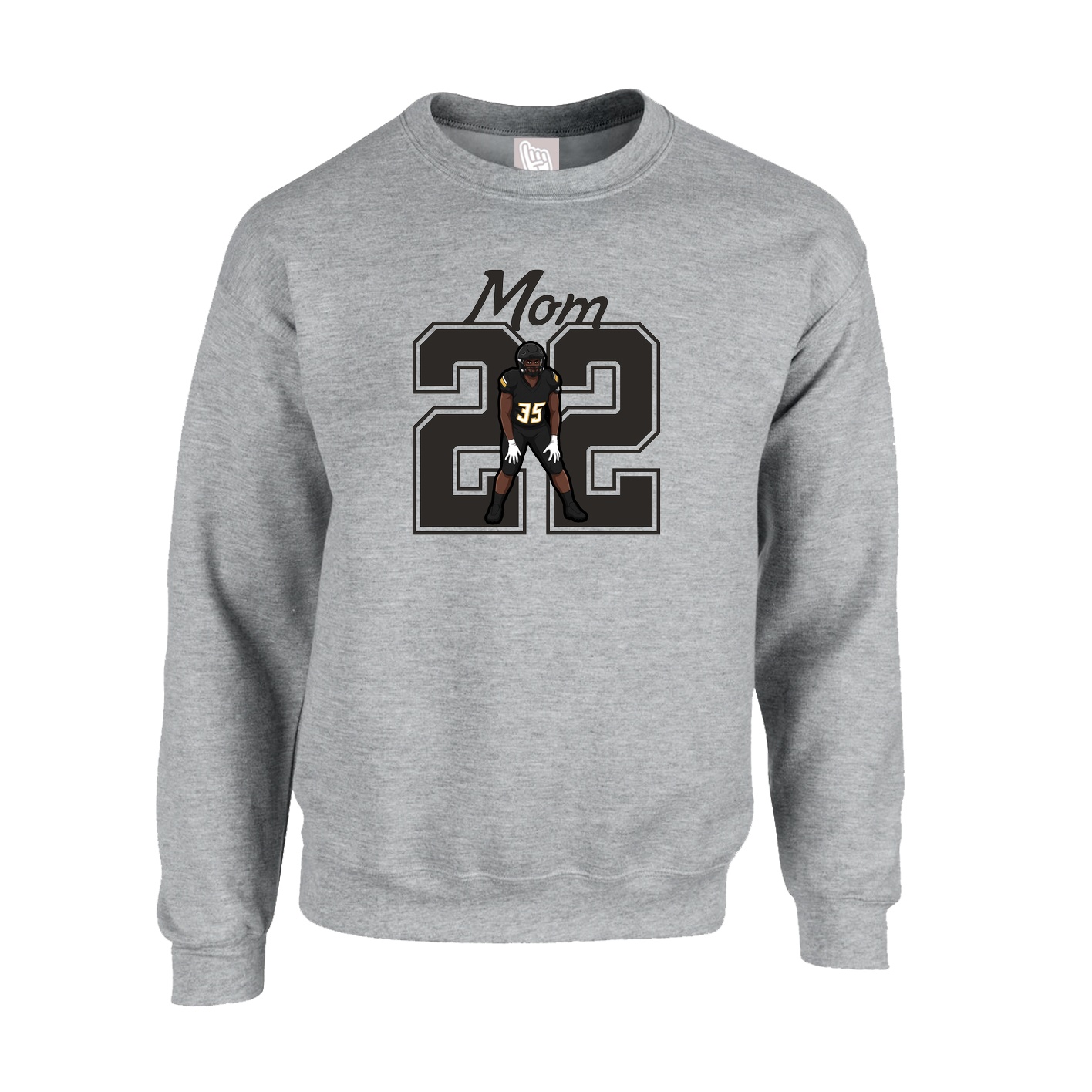 Fleece Crew — Mothers Day Shirsey in Grey