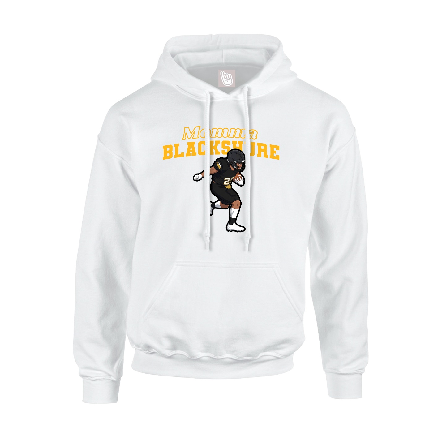 Hoodie — Mothers Day Block in White