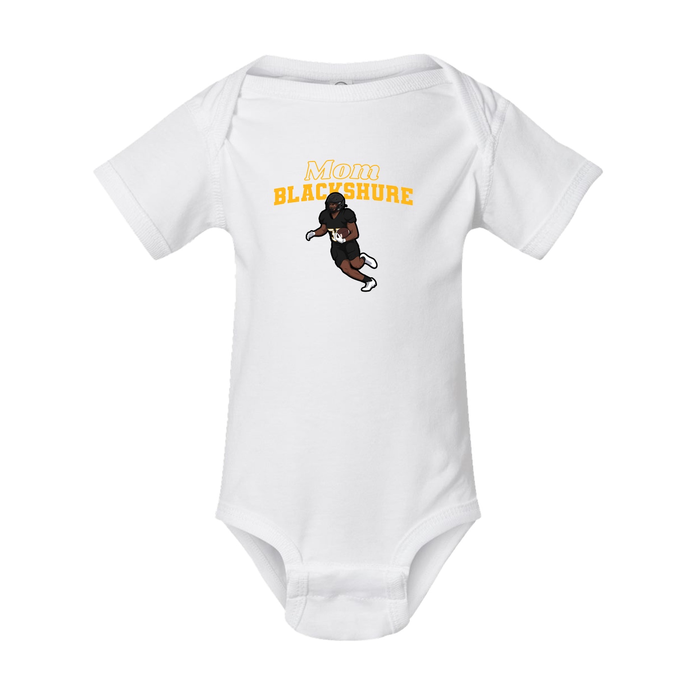Baby Onesie — Mothers Day Block in White