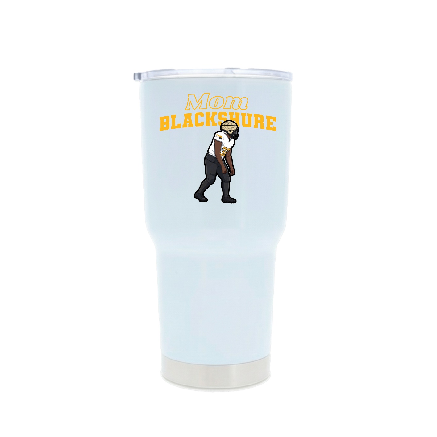 30oz Stainless Steel Tumbler — Mothers Day Block in White